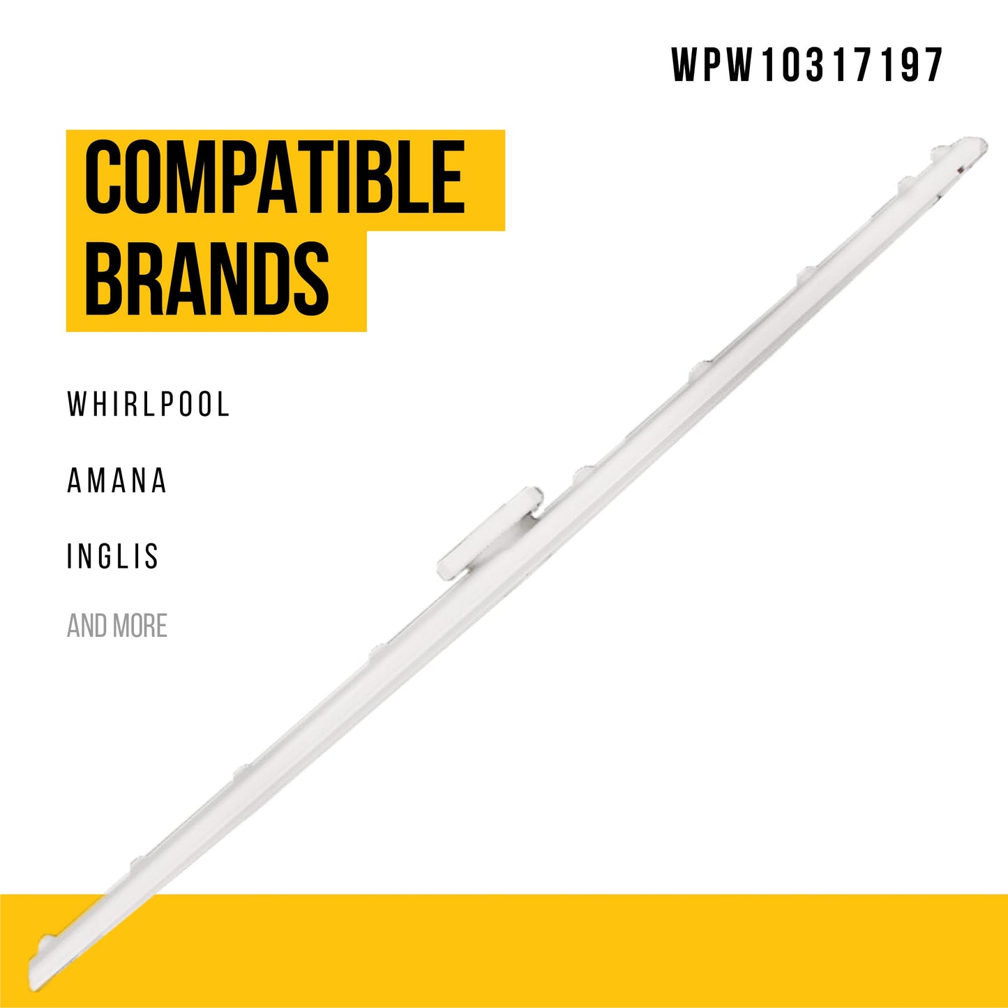 PartsBroz WPW10317197 Upper Spray Arm - Compatible With Whirlpool Amana Inglis Dishwasher - Replaces AP6019390 W10317197 2209779 PS11752696 Ultra Durable Replacement