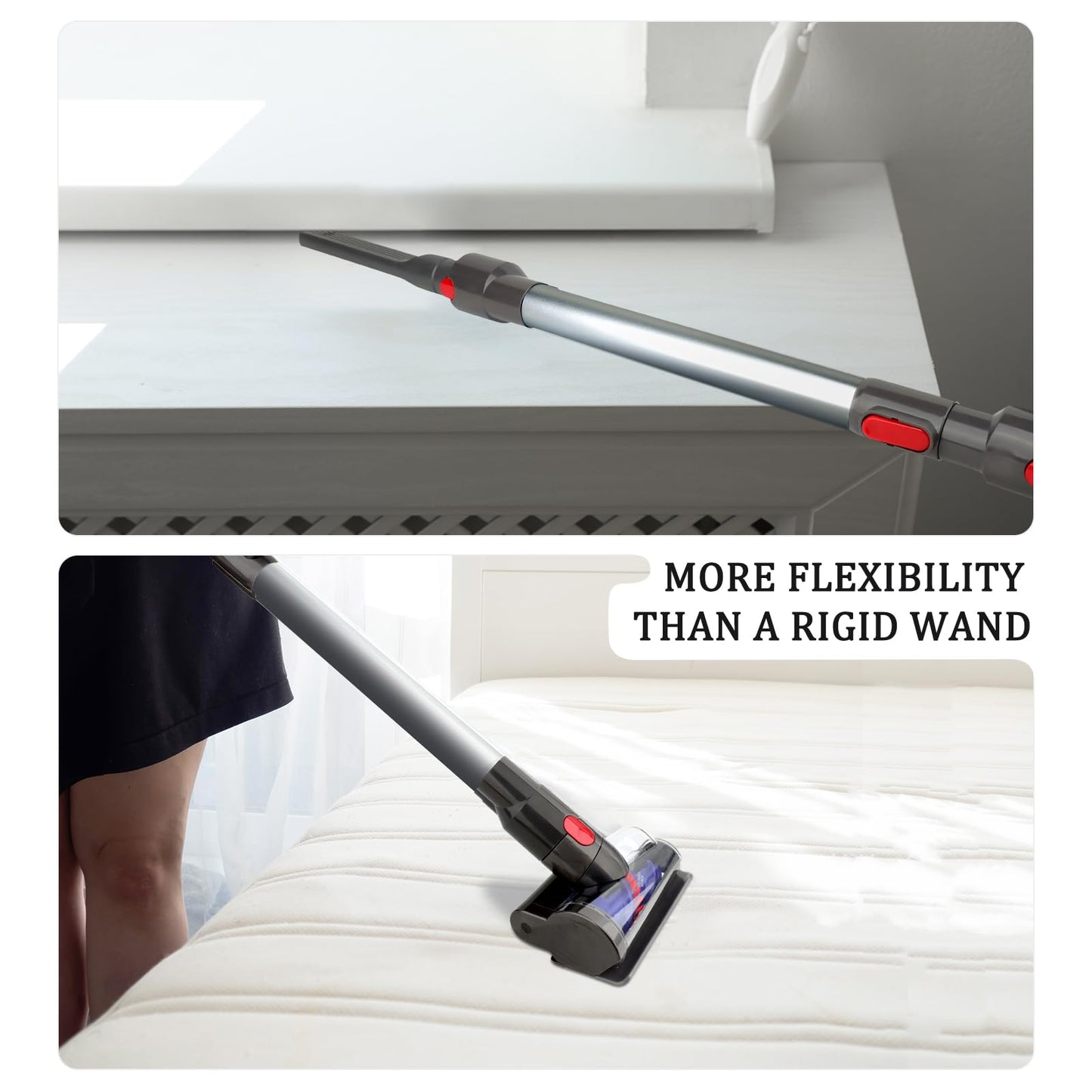 Extension Wand for Dyson GEN5 G5 V15 V7 V8 V10 V11 Vacuum Cleaner,Extendable&Adjustable Replacement Tube Rod Rigid Stick,20.5 to 29 Inch(Not for Slim)