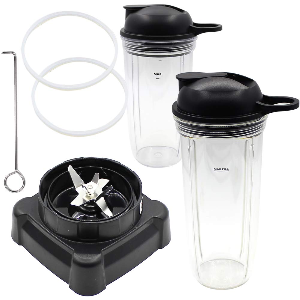 Joyparts Replacement Parts New Blade with cup and Lid,Compatible with Ninja Blender NJ600 BL700,BL701WM 30,BL701 30