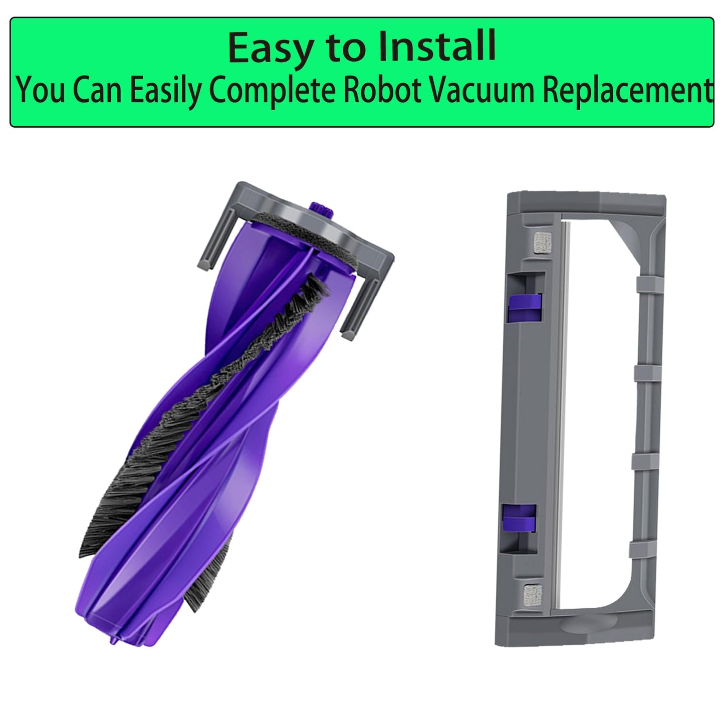 Replacement for Narwal Freo X/Z Brush Set: Replace Parts for Narwal Freo Z Ultra/X Ultra/X Plus Robot Vacuum 1 Tangle-Free Main Brush and 1 Roller Brush Cover