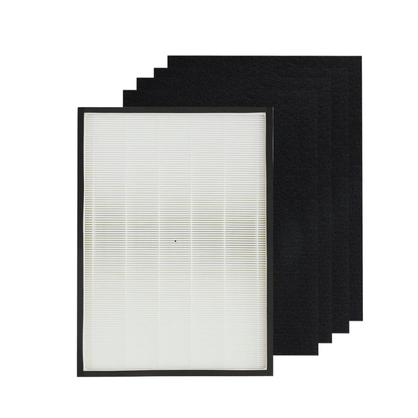 PUREBURG 83195 Replacement Filter Compatible with Kenmore 83254 83396 85254 F-K3 Air Purifiers, H13 HEPA Activated Carbon Pre-Filters x 4 Air Clean Dust VOCs