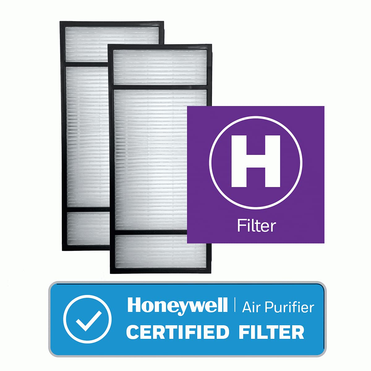 Honeywell True HEPA Air Purifier Replacement Filter 2 Pack, HRF-H2 / Filter (H)