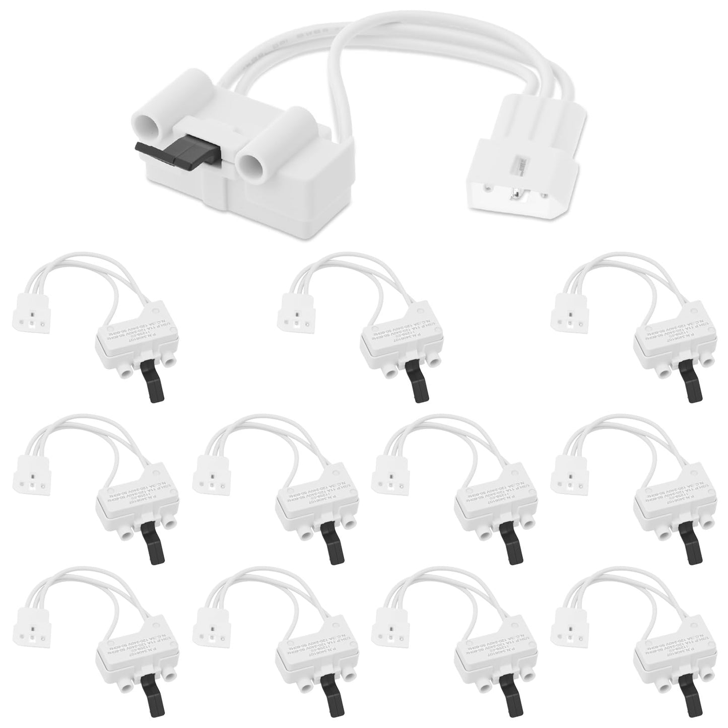 12Pack WP3406107 Dryer Door Switch Replacement Compatible with Whirlpool for Amana for Kenmore Dryers Replaces Part