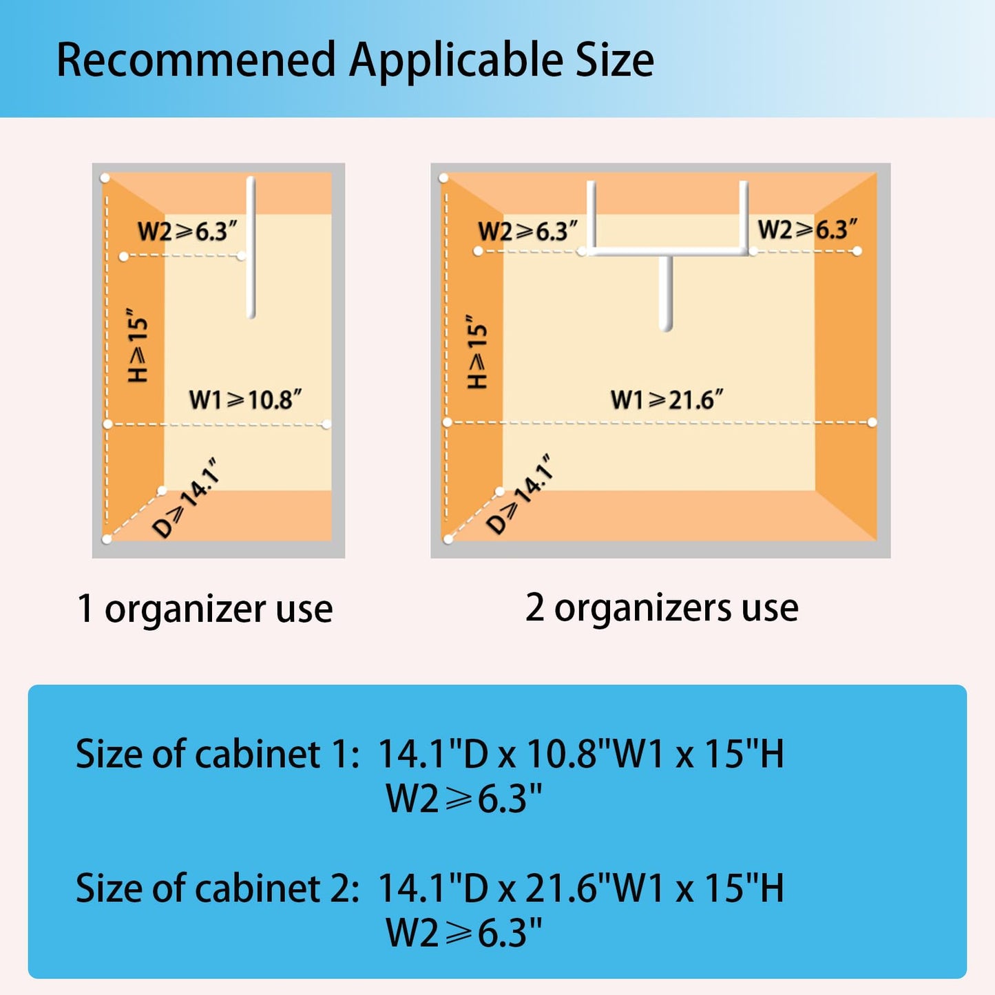 TATAANTY Under Sink Organizer 2 Pack, 2 Tier Metal Under the Sink Storage, Heavy Duty Slide out Pull out Cabinet Organizer, Height Adjustable for for Kitchen Bathroom Pantry Closet Organization Rack