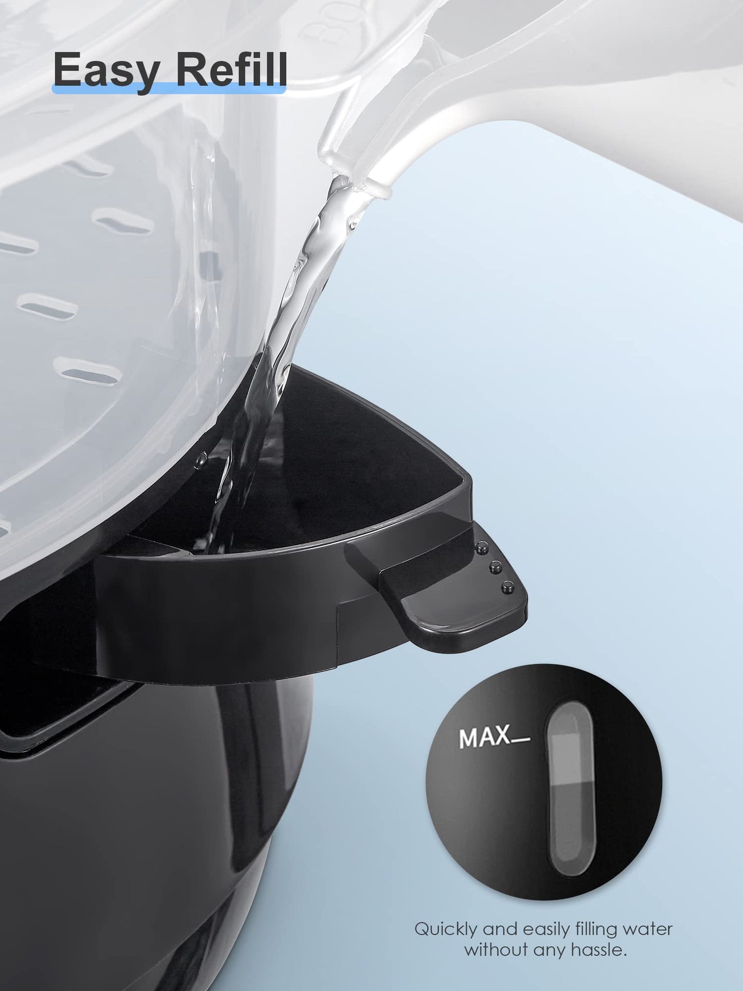 Cozeemax 3 Tier Electric Food Steamer for Cooking, 13.7QT Vegetable Steamer for Fast Simultaneous Cooking, Veggie Steamer, Food Steam Cooker, 60 Minute Timer, BPA Free Baskets, 800W(Black)