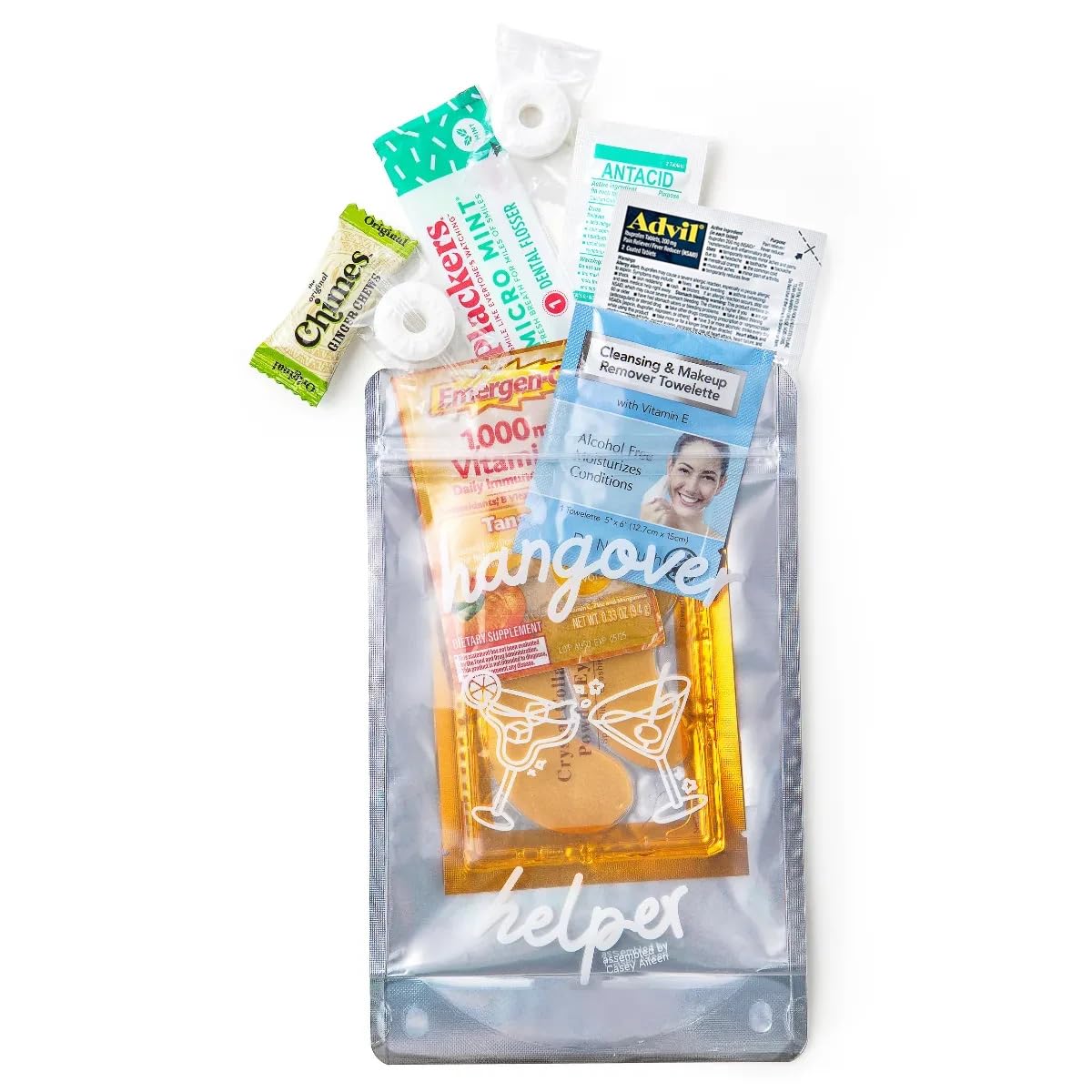 Casey Aileen Party Recovery Kit (10 Pack) Pre Filled Celebration Favors Goodie Bags and Gifts for Bachelorette, Wedding, 21st Birthday, Girls’ Trip and More, 5”x8”