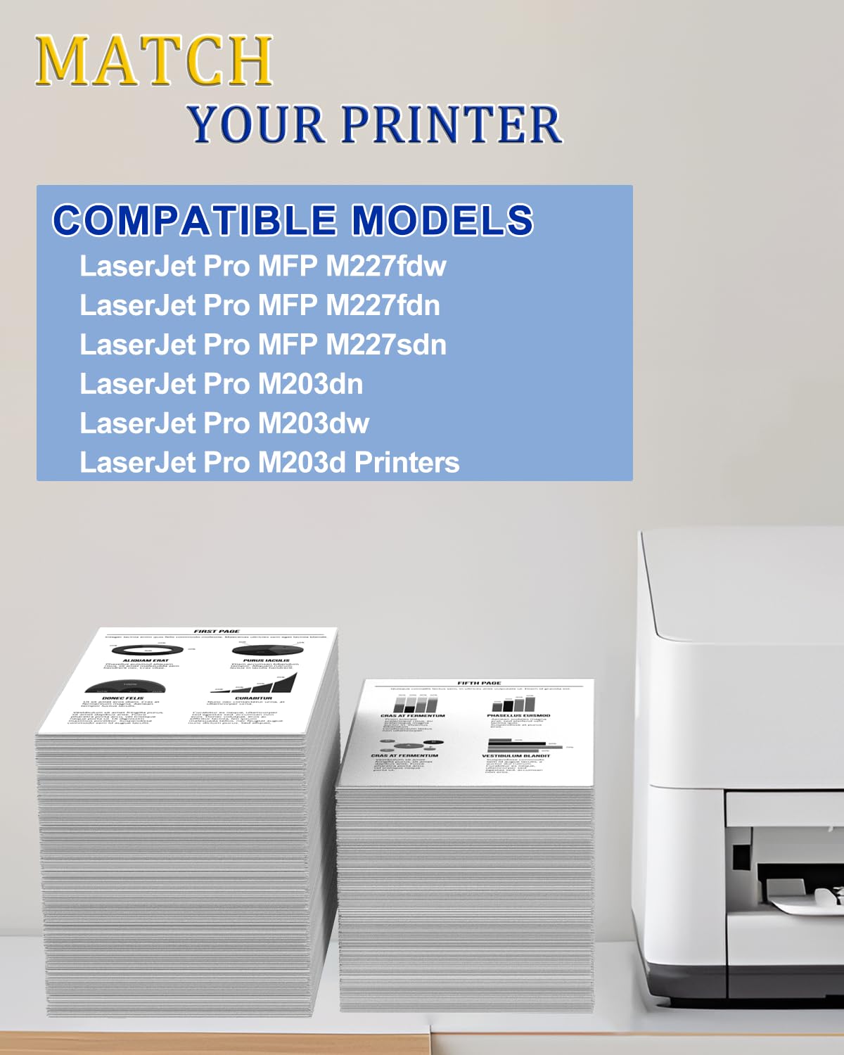 greencycle 30A and 32A Set Compatible for HP 30A CF230A Toner Cartridge Black and HP 32A CF232A Drum Unit Use for Laser Jet Pro MFP M227fdw M227fdn M227sdn M203dn M203dw M203d(1Toner + 1Drum)