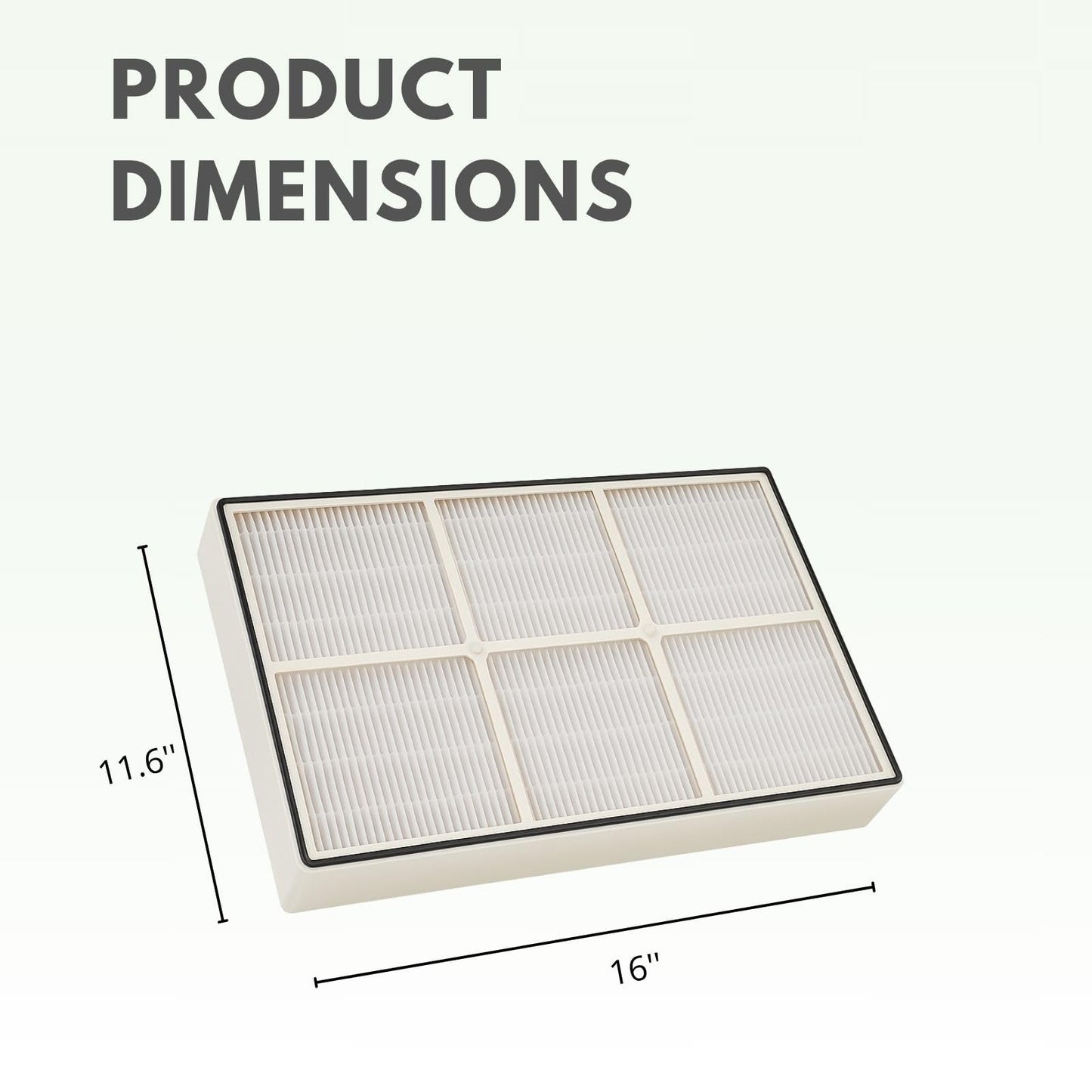 Nispira True HEPA Filter (Small) with 4 Pre-Carbon Filters Compatible with Whirlpool Whispure Air Purifier Models AP150, AP250, AP25030K, APR25530L, APR25130L; Compared to Part # 1183051 1183051K
