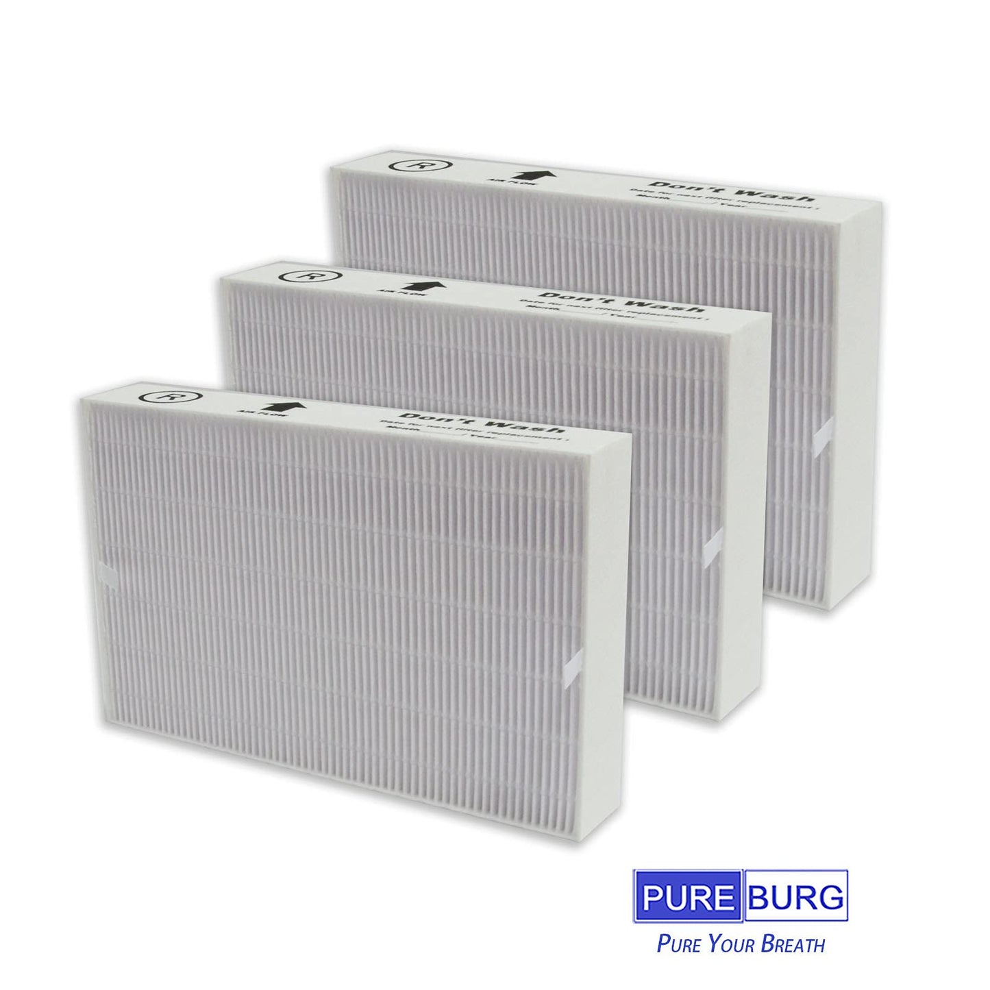 PUREBURG Replacement True HEPA Filter Compatible with Honeywell InSight HPA5300B HPA5350 & PowerPlus HPA3300 Air Purifiers, HRF-R3(Filter R), HRFSC1(Filter S), HRF-A300(Filter A) HRF-ARVP300