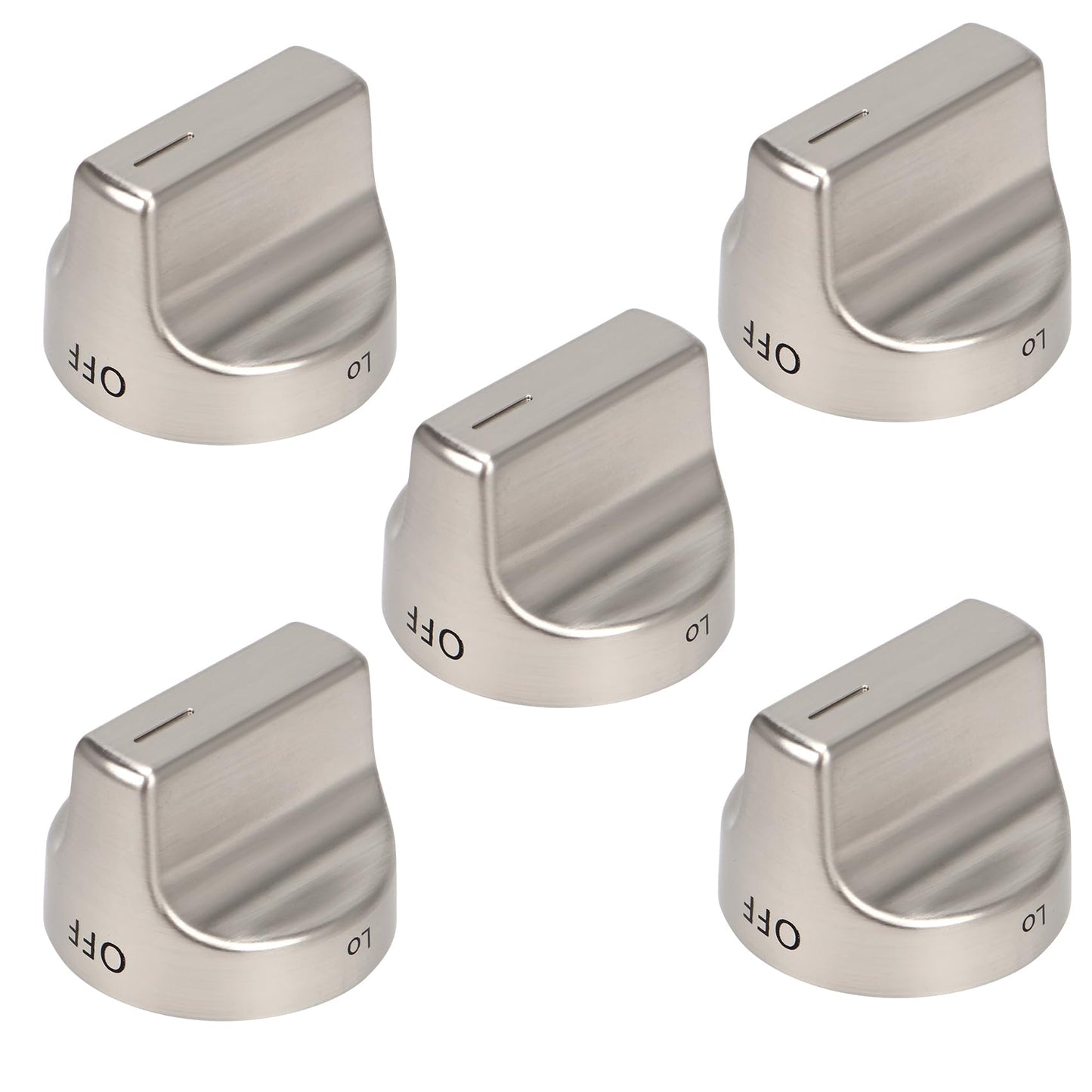 W11239985 W10850015 Gas Stove Knobs (5PCS) Replace W11032553 Control Knob, Compatible With whirlpool WFG550S0HZ0, WFG550S0LV1, WFG525S0HV1, WFG535S0JV0, WFG550S0HV0, WFG525S0JZ0, WFG550S0HV3 Gas knobs