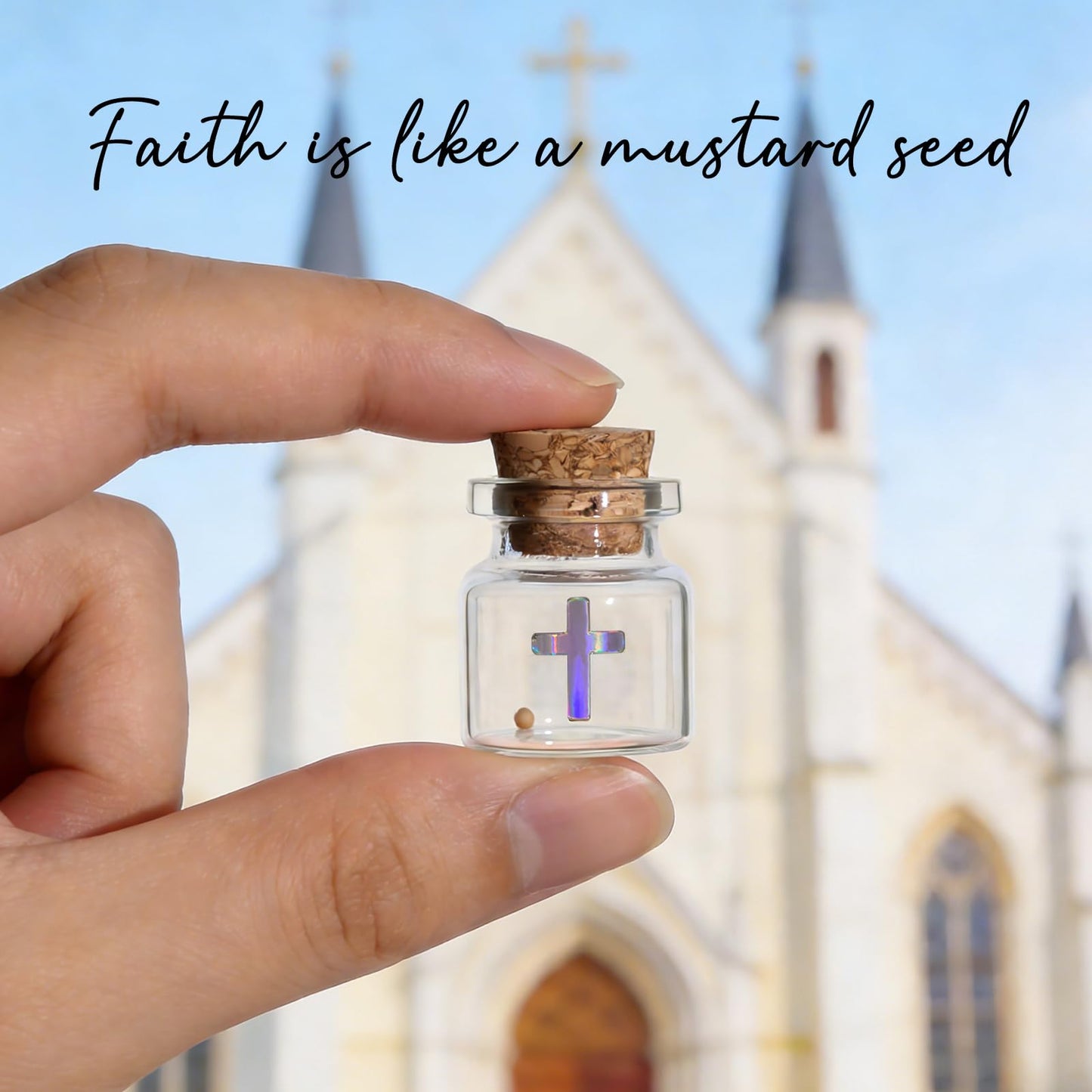 Bulk 30 Have a Little Faith Card Christian Gifts for Women, School Church Wedding Baptism Unique Christian Religious Inspirational Gifts for Women Men(Cross-30)