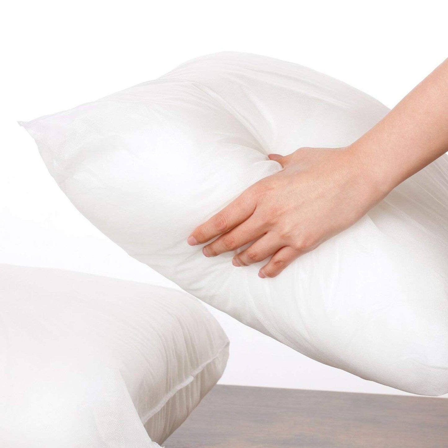 Calibrate Timing 20 x 20 inches Pillow Inserts, Set of 6 Hypoallergenic Brushed Microfiber Liner Down Alternative Filled Square Cushion Throw Pillow