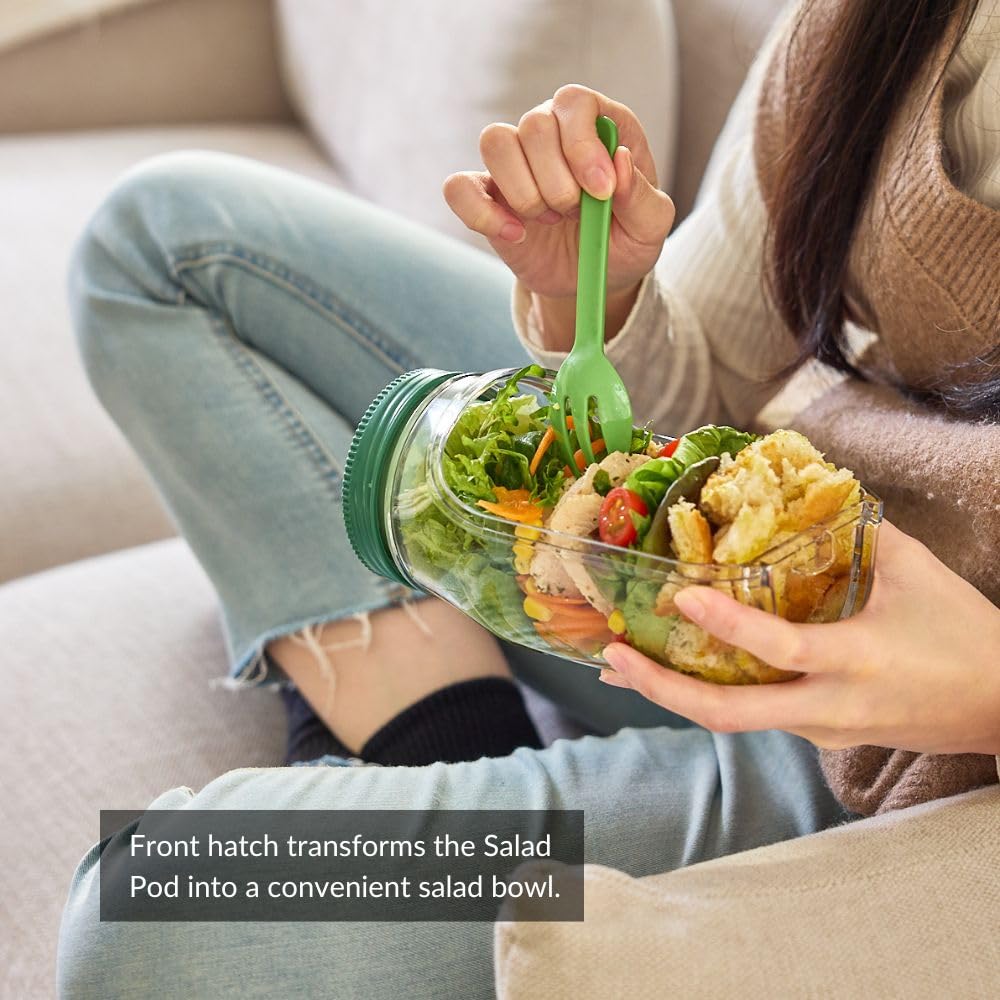 Prepara The Original Salad Pod, 4.5 Cups, Green