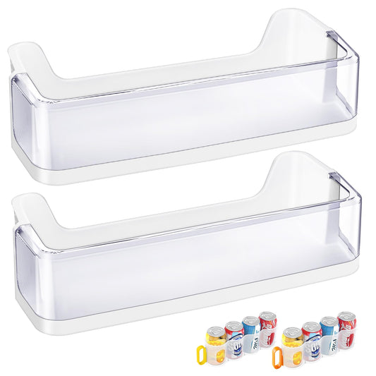 (2 PACK) UPGRADED DA97-08348A Refrigerator Door Shelf Bin Compatible with Samsung Refrigerator Part RS265TDRS RS25H5111BC RS25H5111SR Door,For DA63-05215A Samsung Middle Door Bin Shelves Replacement