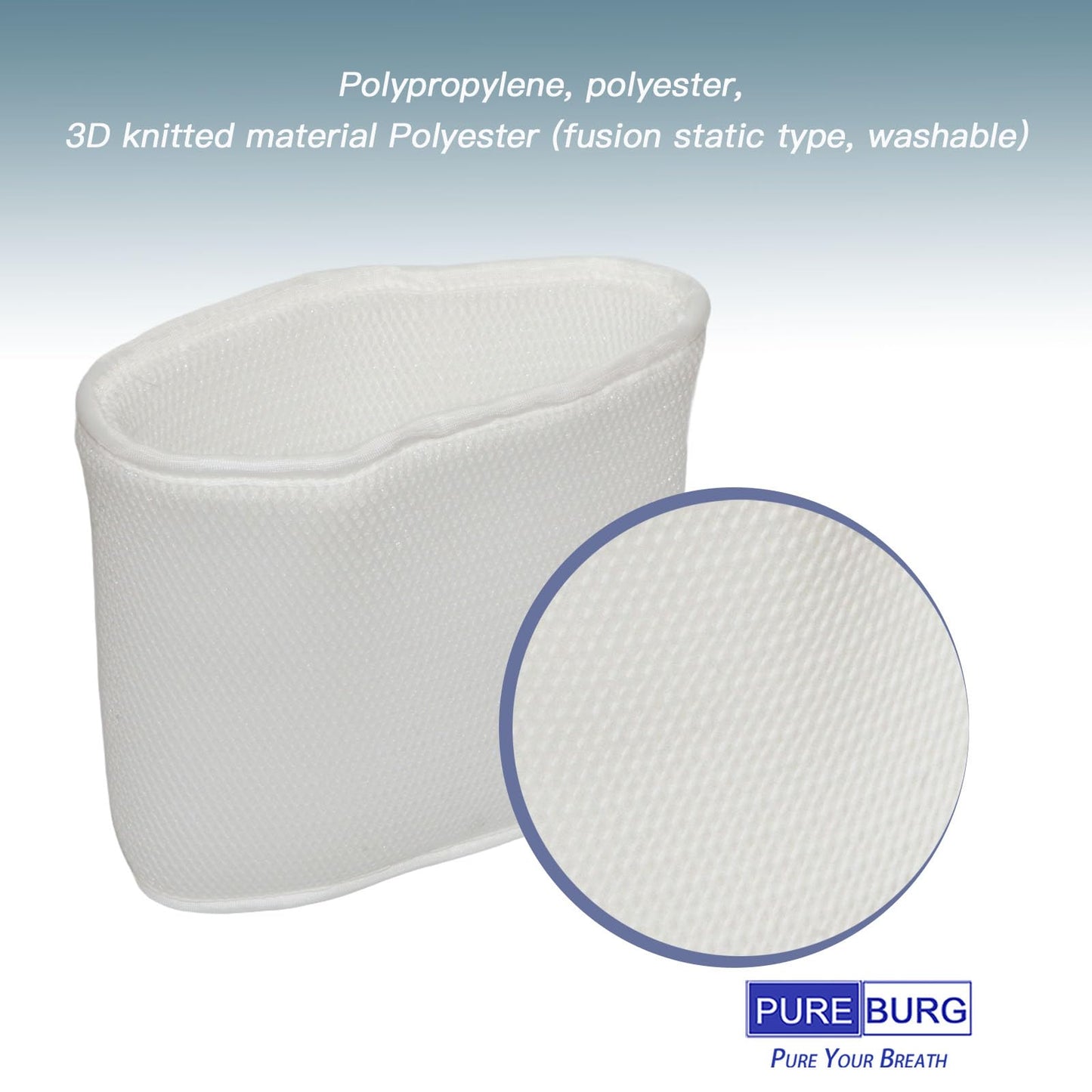 PUREBURG Replacement Filters Compatible with YougetTech EH18E Evaporative Humidifiers Bedroom Large Room 1.6 Gallon, Washable, Pack of 4