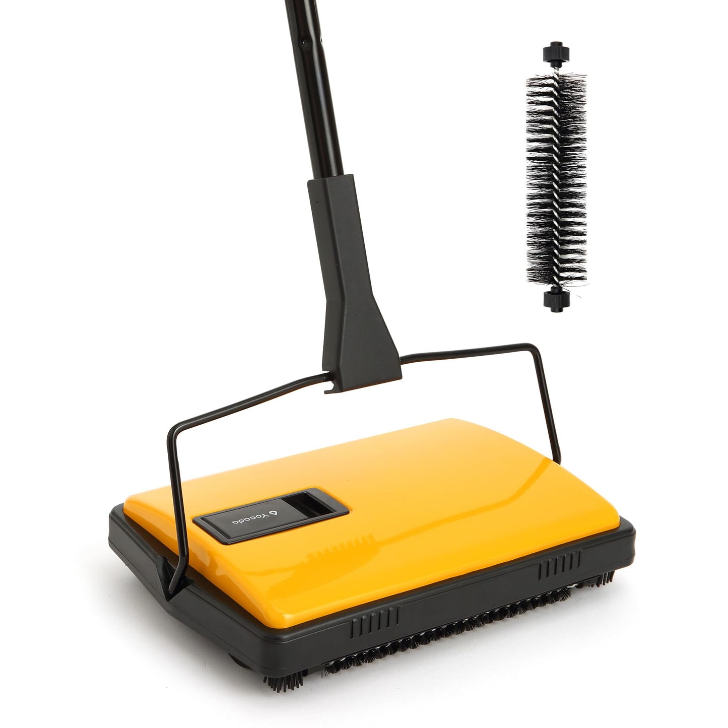Yocada Manual Carpet Sweeper Cleaner Household Sweeper Hand Push Non-Electric Lightweight for Low&Undercoat Carpets Rugs Home Office Pet Hair Dust Scraps Paper Small Rubbish Cleaning 1*Extra Brush