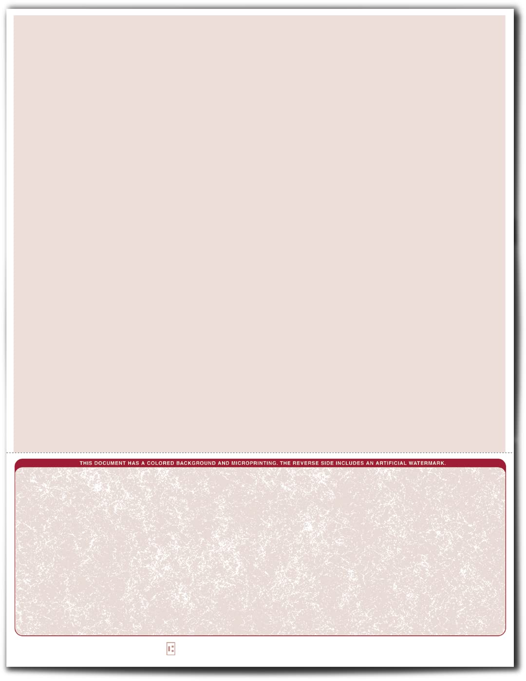 VersaCheck Secure Checks - 250 Blank Business Voucher Checks - Burgundy Classic - 250 Sheets Form #1002 - Check on Bottom