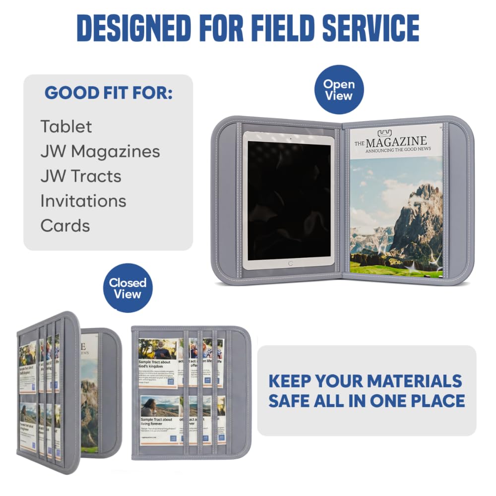 JW Magazine and Tract Holder, jw.org accessories, JW Field Service Supplies, Jehovah Witness Ministry Supplies, Ministry Organizer, Jehovahs Witnesses Pioneer Gifts Ideas Convention, Best Life Ever