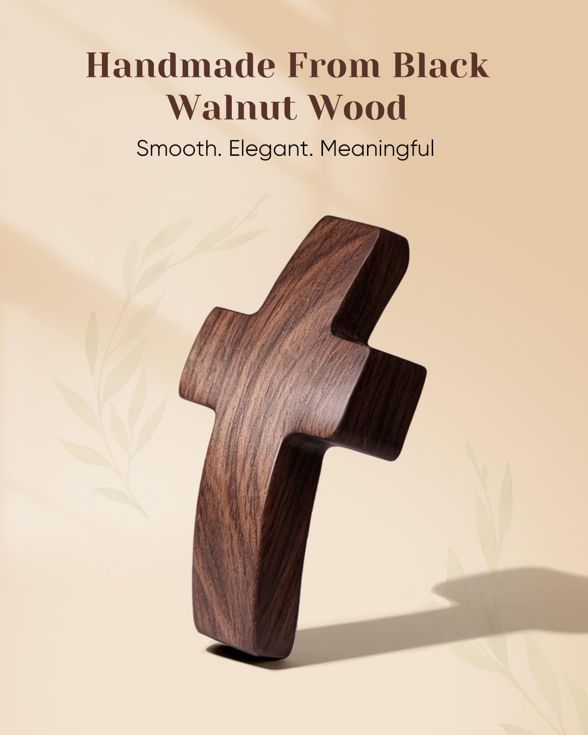 30-Pack Wooden Cross Fidget, Handmade Pocket Wood Crosses, Cross My Heart | Encouragement Gift, Relieve Anxiety for Yourself, Inspirational Easter Gift for Christian Faith, Prayer, Father Day Gifts