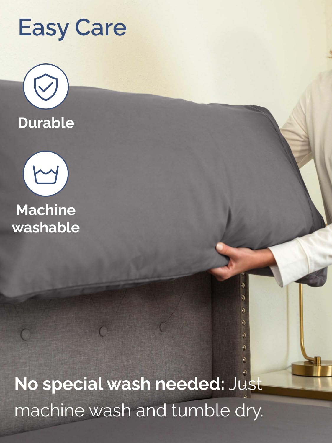 Extra Deep King Sheet Set - 4 Piece Breathable & Cooling Bed Sheets - Easily Fits 18 to 24 inch Mattress - Ultra Soft, Wrinkle & Fade Free with Extra Deep Pockets - Hotel Luxury Bedding - Dark Grey