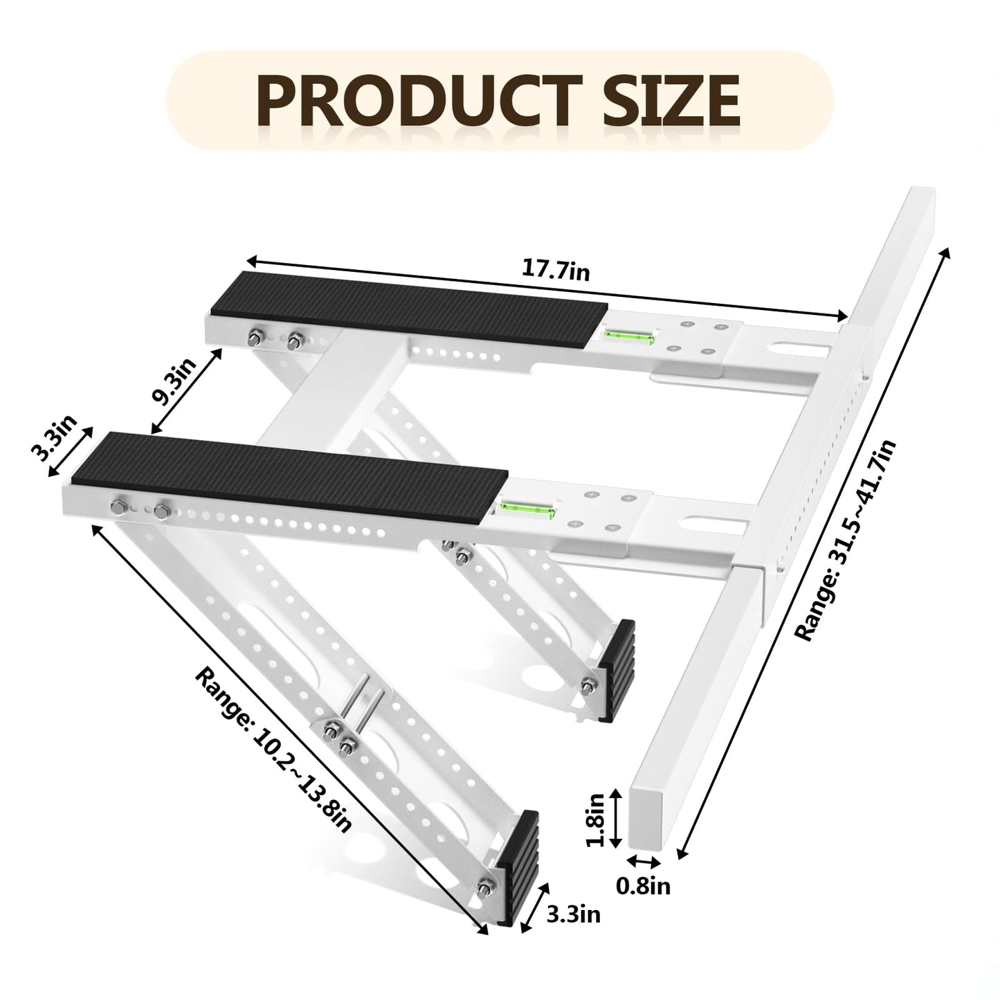 CZMIYRPY Window AC Bracket Air Conditioner Support Bracket No Drilling Heavy Duty AC Brackets for Windows Fit Single and Double-Hung Windows Hold Up to 220lbs