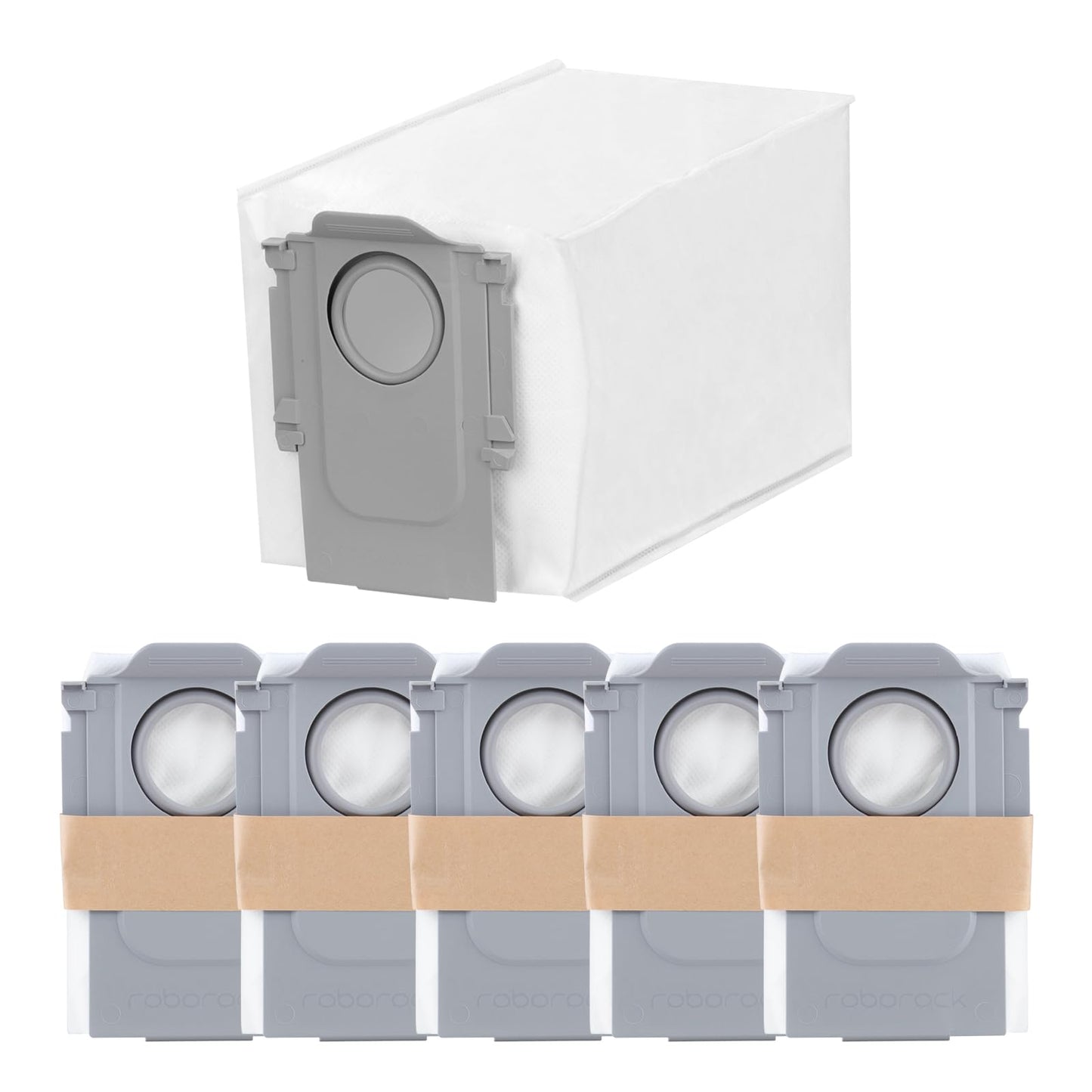 roborock 6 Packs Disposable Dust Bags for QrevoEdge2, QrevoSPro, QrevoCurv2Flow, QV35A, Saros10 & Saros20series, QrevoCurv, QrevoEdgeS5A, QrevoSlim, S8MaxUltra, QrevoMaxV, QRevo series Robot Vacuum