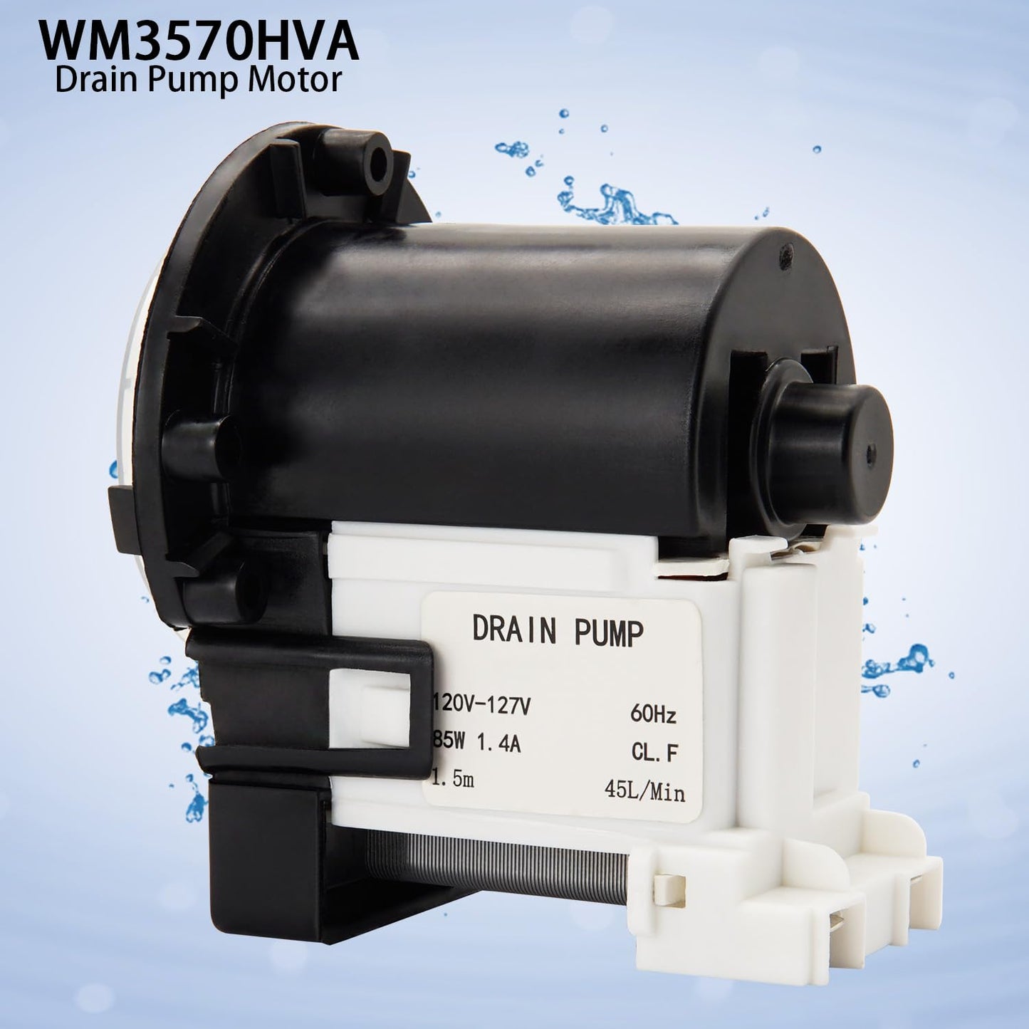 Siwdoy WM3499HVA Drain Pump Compatible with LG WM3570HVA WM3570HWA WM3470HVA WM3575CW WM3997HWA WM3988HWA WM3488HS WM4070HVA Washer Machines
