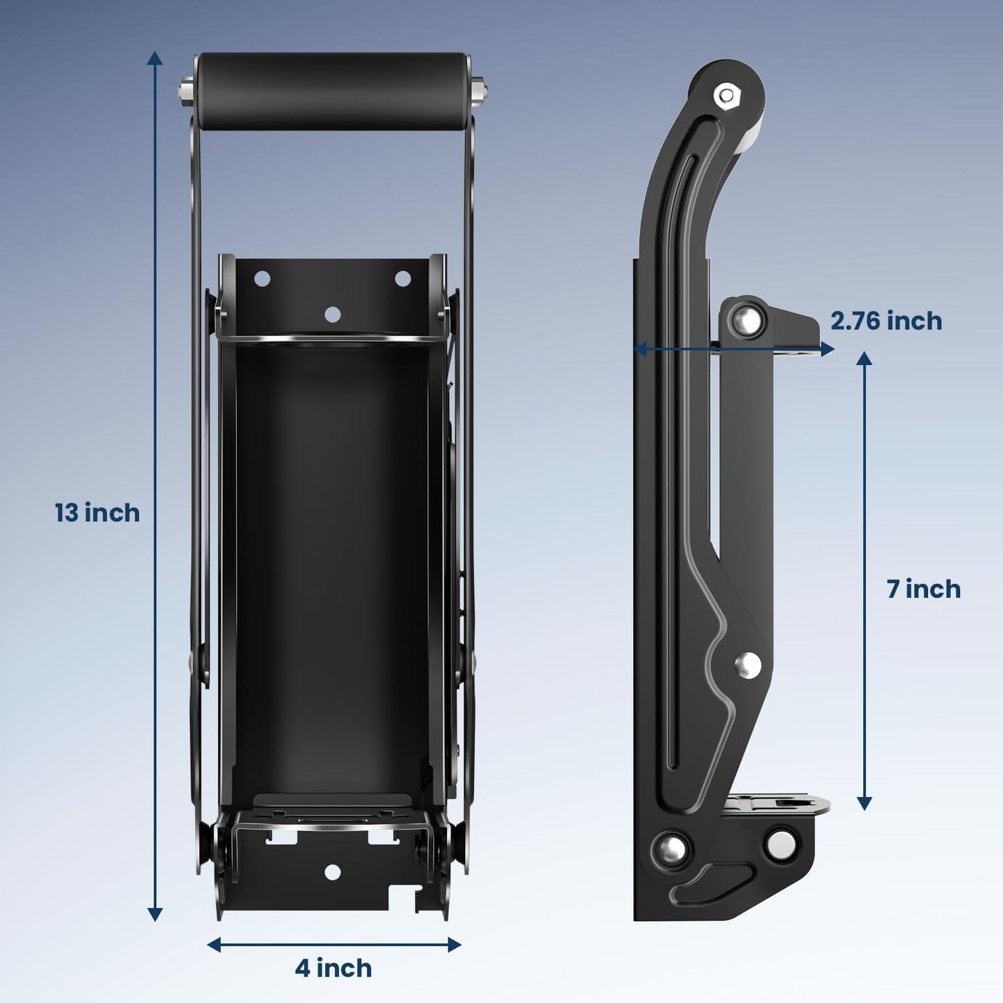 Kotto Can Crusher - Wall Mounted Can Crushers for Recycling - with Auto-Drop System -Built-in Bottle Opener-Crushes 8-16oz Cans-Includes Kitchen Storage Bag-Heavy Duty Can Crusher for Home Use-Black