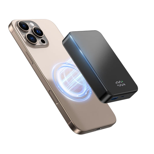 Magnetic Power Bank 26800mAh for Magsafe Portable Charger, Aluminum Alloy casing Large Capacity 20W USB-C in&Out Wireless Fast Charging Battery Pack for iPhone 17/16 Pro Max/15/14/13/12 Series, Black