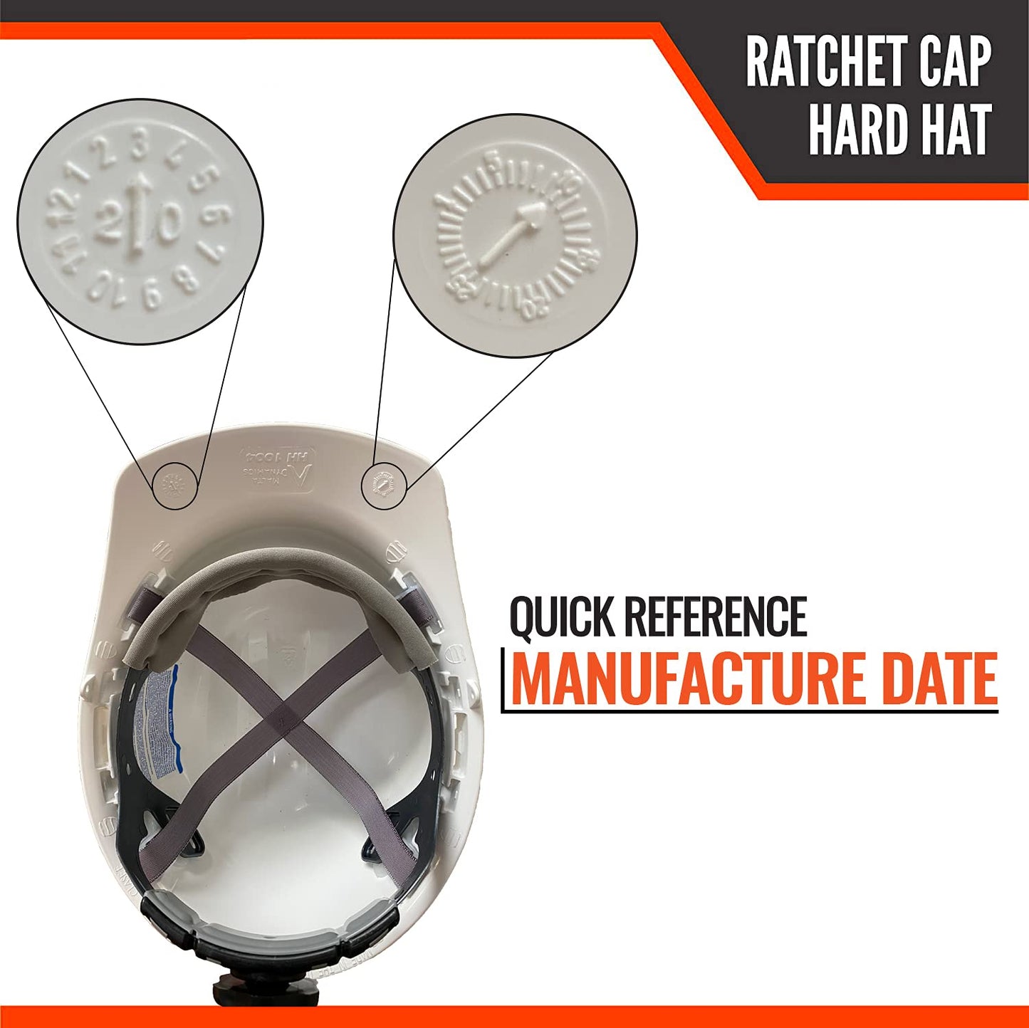 Malta Dynamics Hard Hat – Cap-Style Construction and Safety Hard Hats for Men and Women, 4 Pt. Hard Hat Suspension System, OSHA & ANSI Compliant, Made in The USA (2 Pack, White)