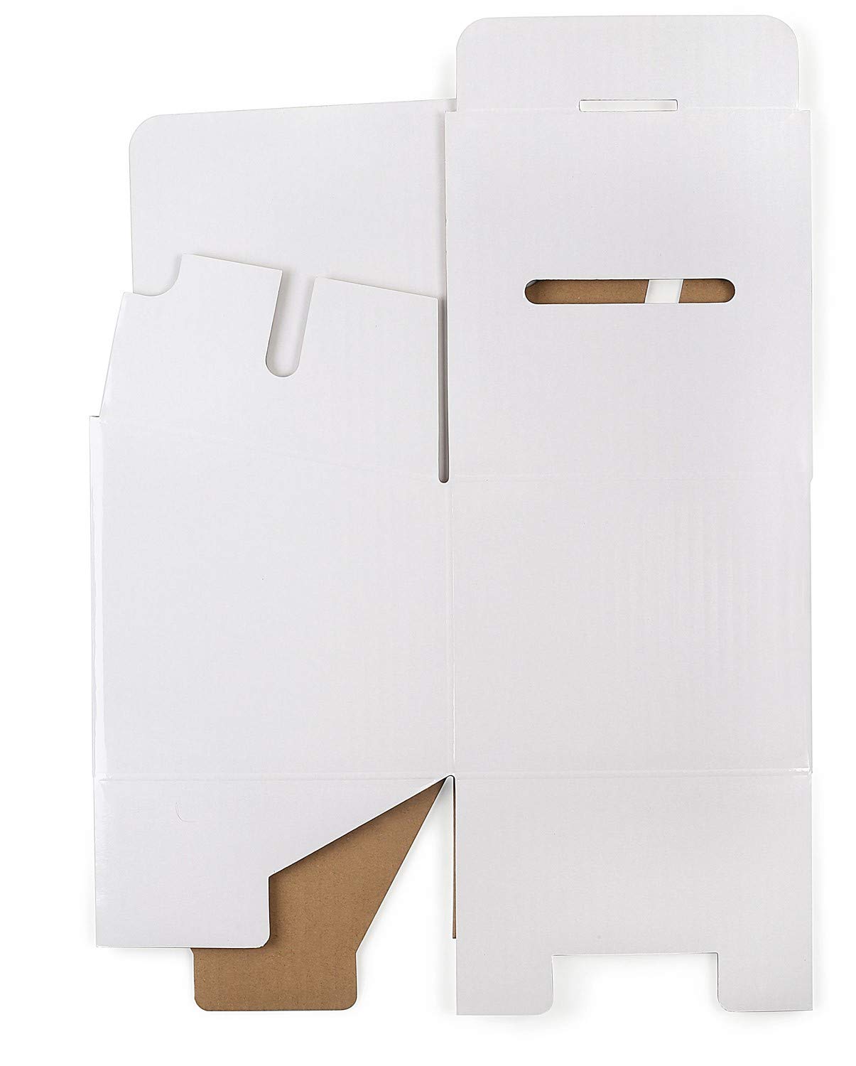 White Raffle Ticket Donation Collection Ballot Box Reusable Sturdy thick Cardboard Box with Slot comment Suggestion Box With Removable Header 6H x 6W x 6D, Display area 6H x 6W(10 pack)