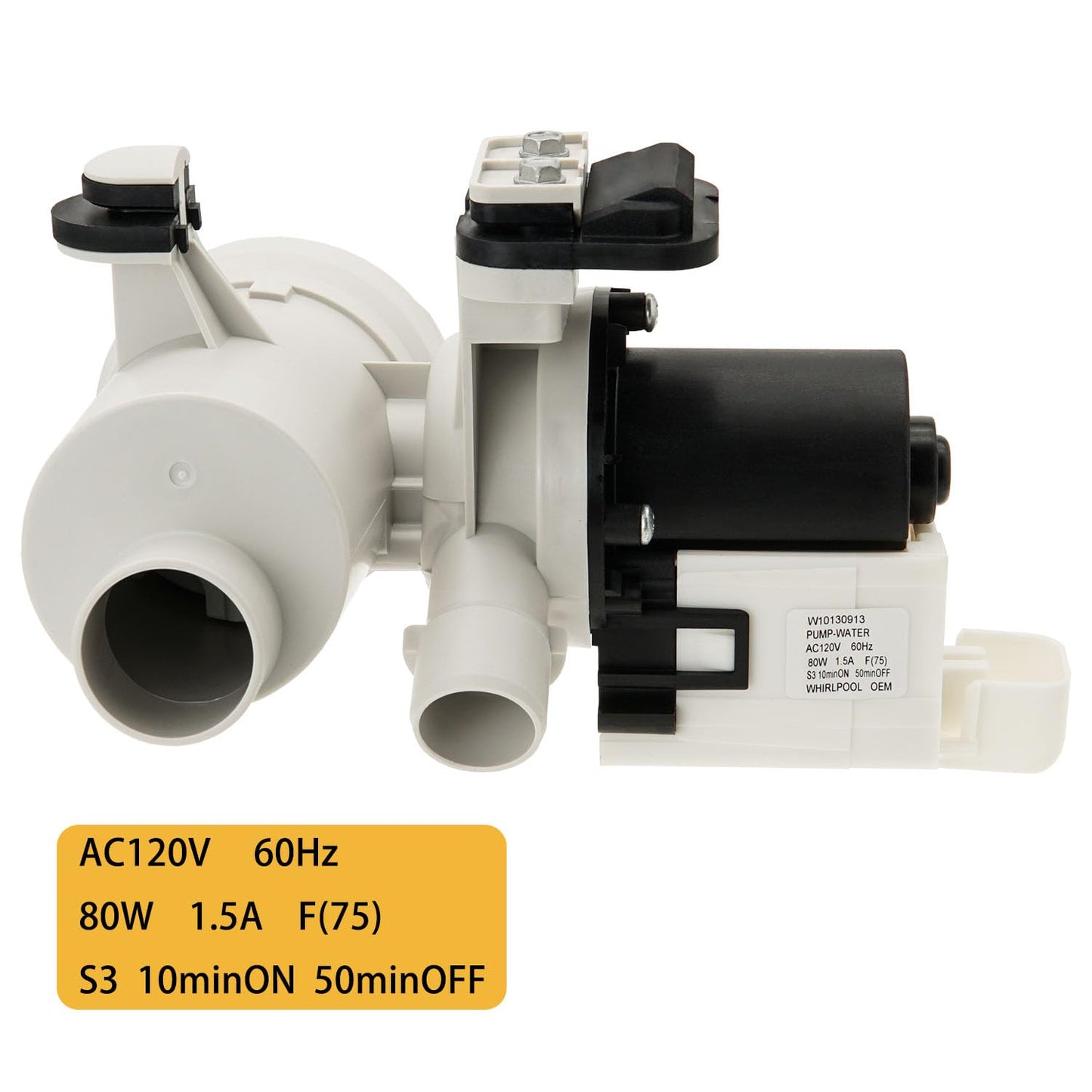 Washer Drain Pump Assembly by SupHomie - Replacement for Whirlpool Duet WFW9050XW00 WFW9150WW00 WFW9151YW00 WFW8300SW04 WFW9250WW01 WFW8300SW02 WFW9200SQA12 WFW8300SW00