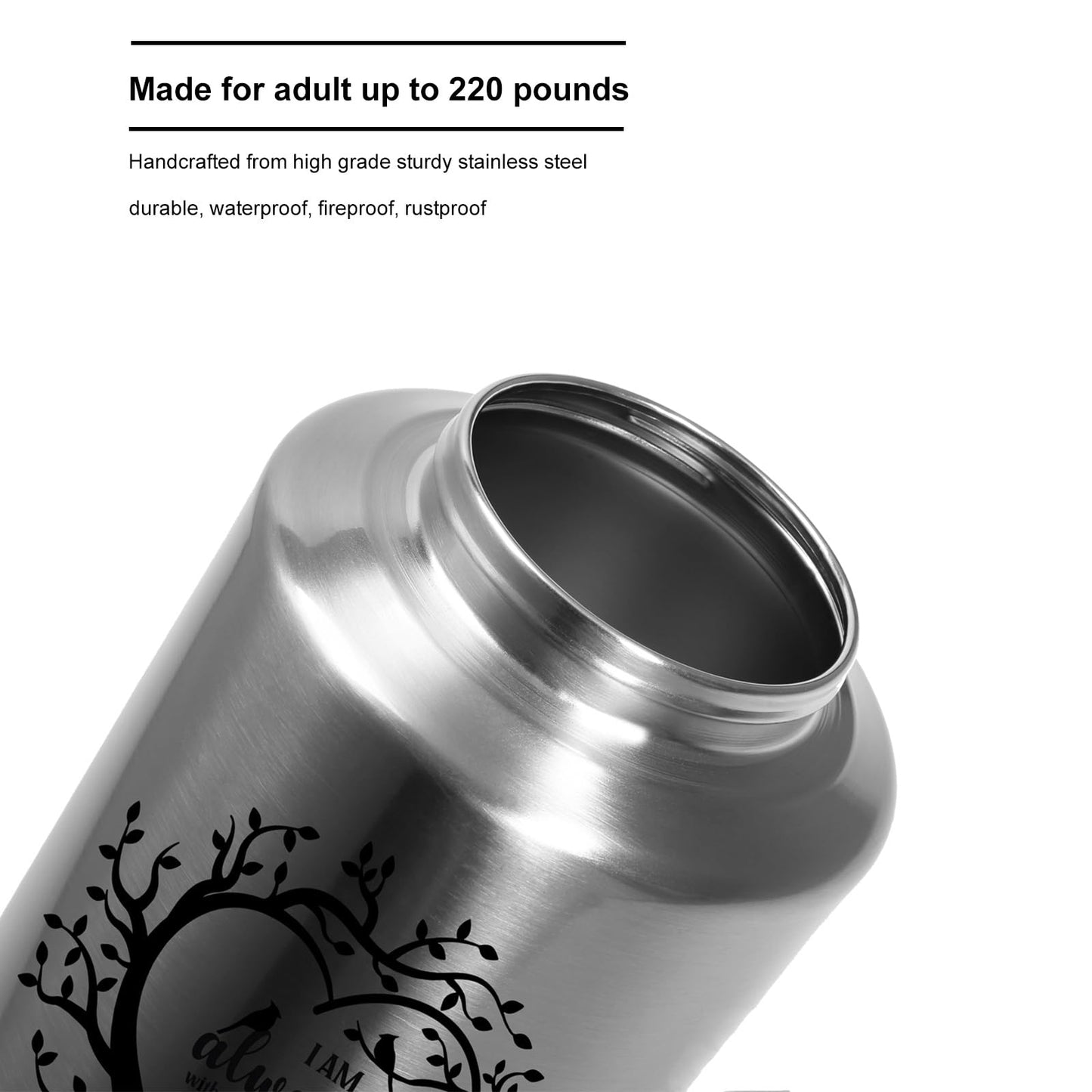 Cremation Urns for Human Ashes Adult - Woman Men Large up to 220 lbs Decorative Memorial Funeral Burial Urn for Ashes Male Female Dad Mom