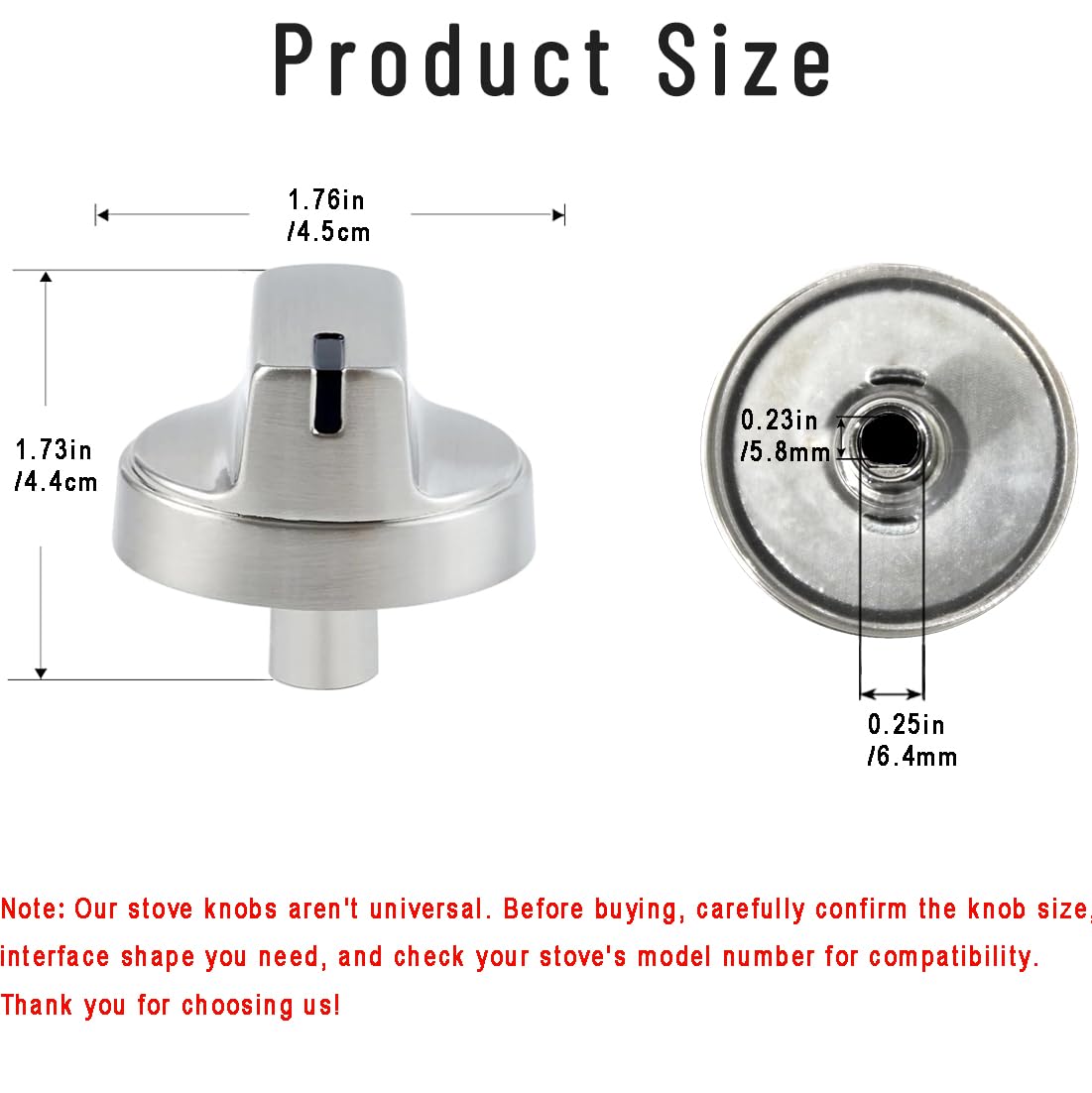 Updated WB03X29354 Knobs Replacements for GE Gas Profile Stove PGP7030SL1SS PGP7036SL1SS, etc. Range Knobs for 4363588 AP5989029 PS1172908, etc. Durable & Easy Installation, 5Pack(Not Universal)