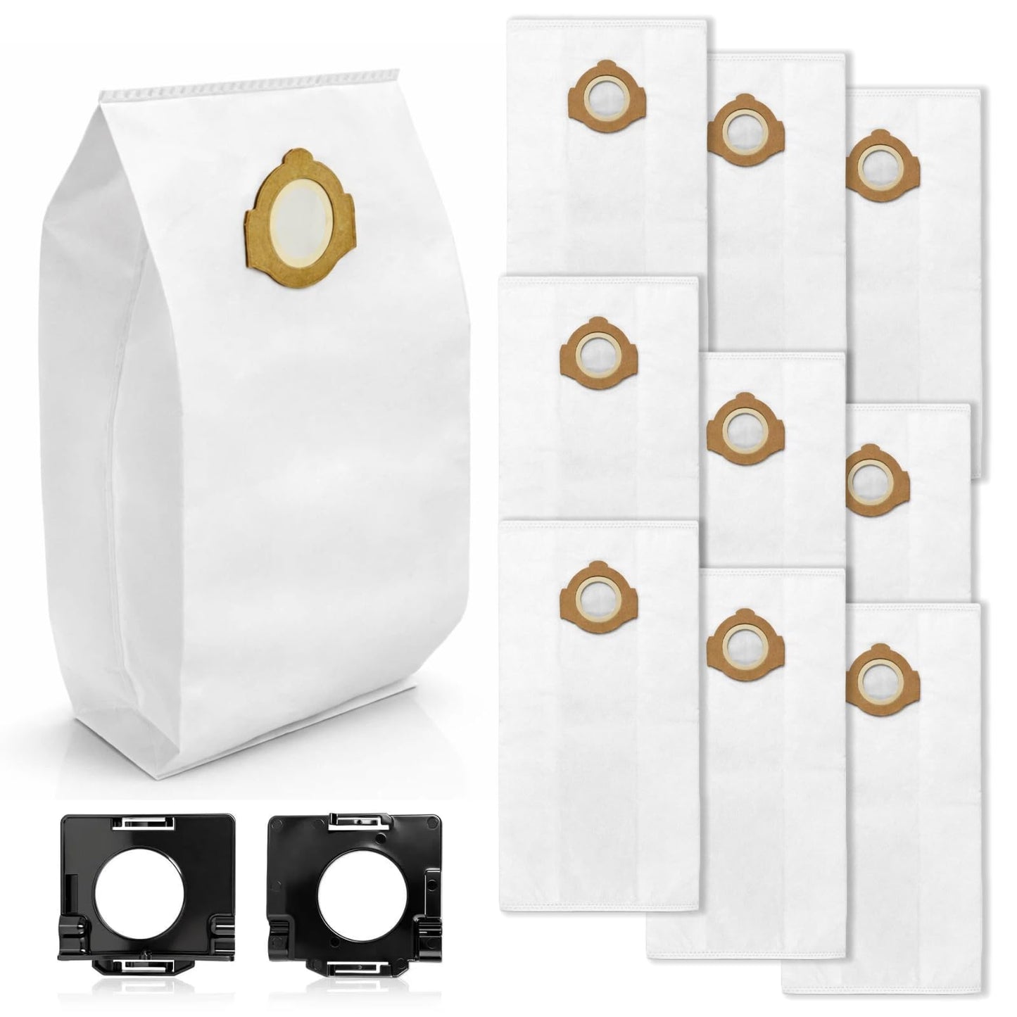 49-90-2016 Fleece Dust Bags for Milwaukee 0960-20, 0960-21 M12 FUEL 1.6 Gallon Wet/Dry Vacuum & 0970-20 M18 FUEL 2.5 Gallon Wet/Dry Vacuum, Fleece Dust Bags for M12 Fuel and M18 Fuel Vacuum-10pcs