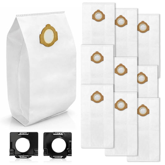 49-90-2016 Fleece Dust Bags for Milwaukee 0960-20, 0960-21 M12 FUEL 1.6 Gallon Wet/Dry Vacuum & 0970-20 M18 FUEL 2.5 Gallon Wet/Dry Vacuum, Fleece Dust Bags for M12 Fuel and M18 Fuel Vacuum-10pcs