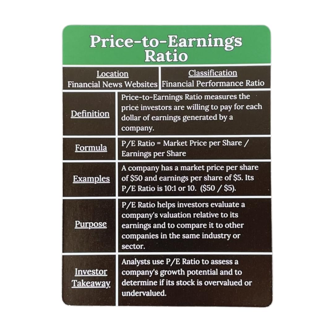 Wall Street Merch Investment Flashcards: Master Financial Statements - Learn to Analyze Balance Sheets, Cash Flow, and Income Statements for Stock Market Investors