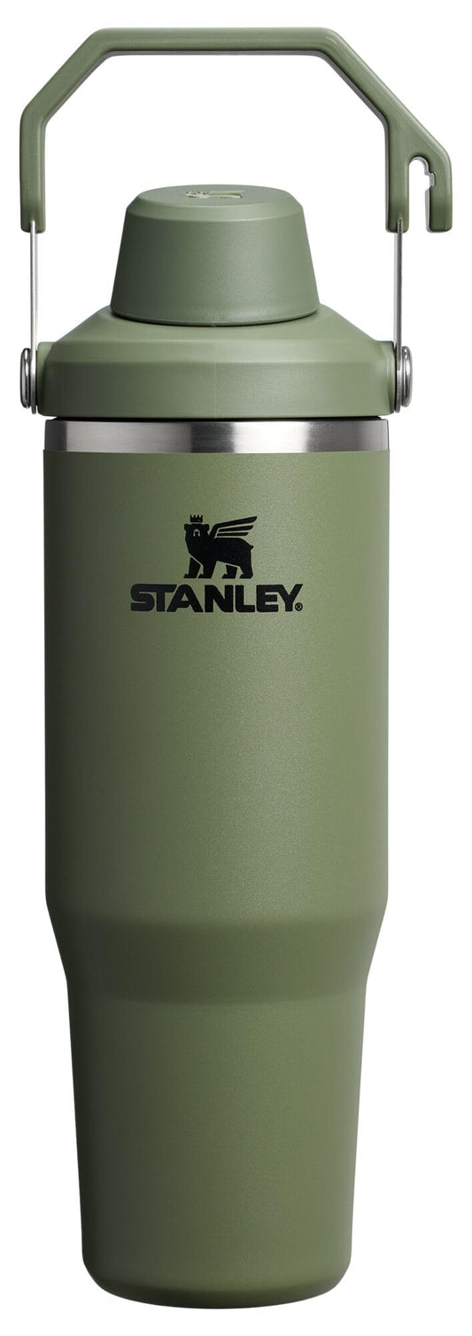 Stanley IceFlow 2.0 Fast Flow Tumbler with Handle 30 oz | Twist On Angled Spout Lid | Leakproof Water Bottle | Insulated Stainless Steel | BPA-Free | Dried Pine