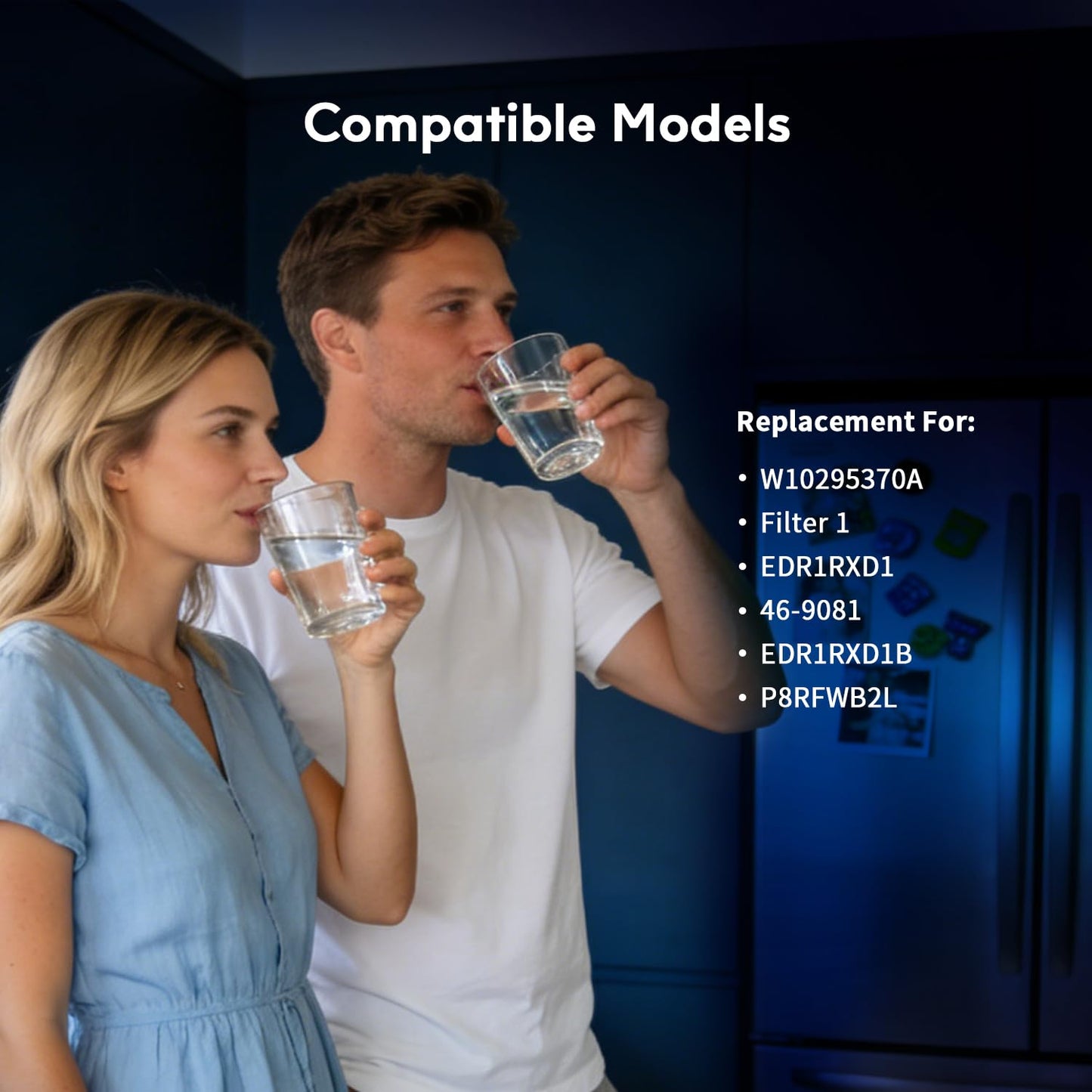 BELVITA Plus NSF/ANSI 53 Certified Water Filter Compatible with W10295370A, EDR1RXD1, WHR1RXD1, KAD1RXD1, Filter 1, W10295370, P4RFWB, P8RFWB2L, 46-9930, 46-9081 Refrigerator Water Filter, 3 Pack