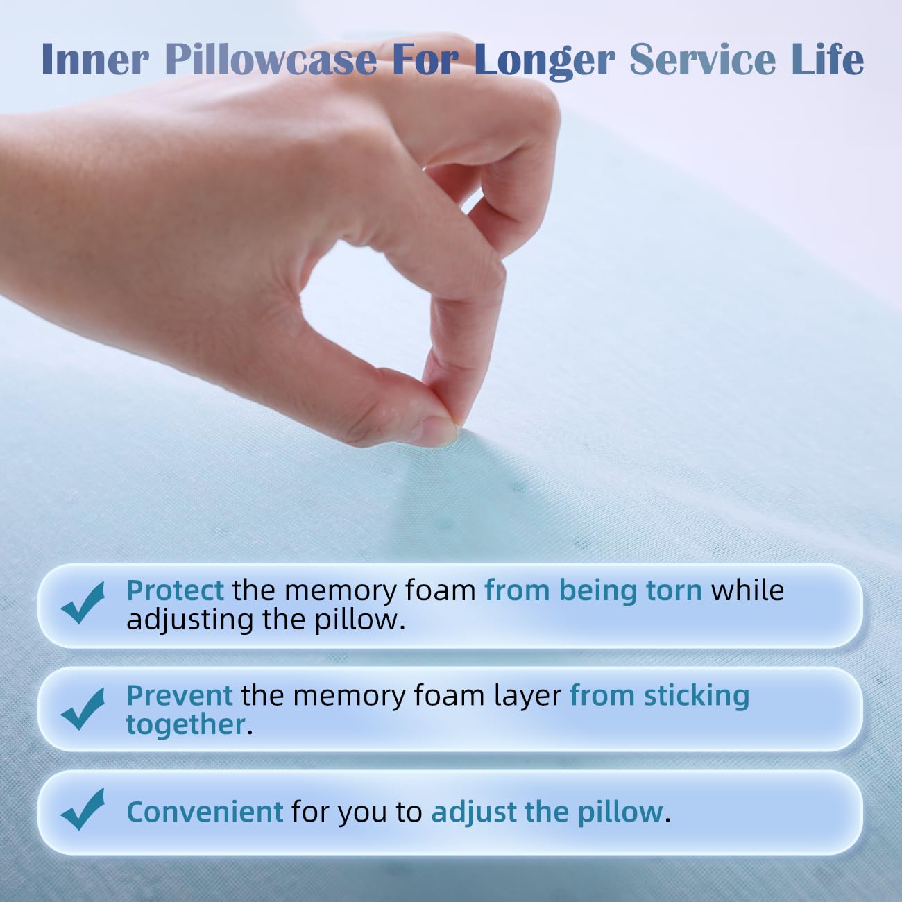 Lofe Adjustable Memory Foam Pillow - Combined Thin Pillow to Adjust Softness/Support, 10 Heights of Adjustable Piliow for Neck Pain Relief, CertiPUR-US Memory Foam Plilow for Stomach/Side/Back Sleeper