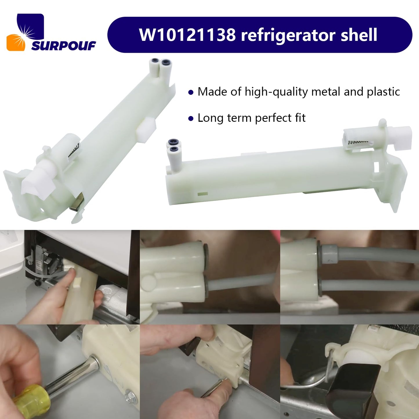 2260507 226051 W10121138 WPW10121138 Compatible with Whirlpool Refrigerator Filter Housing