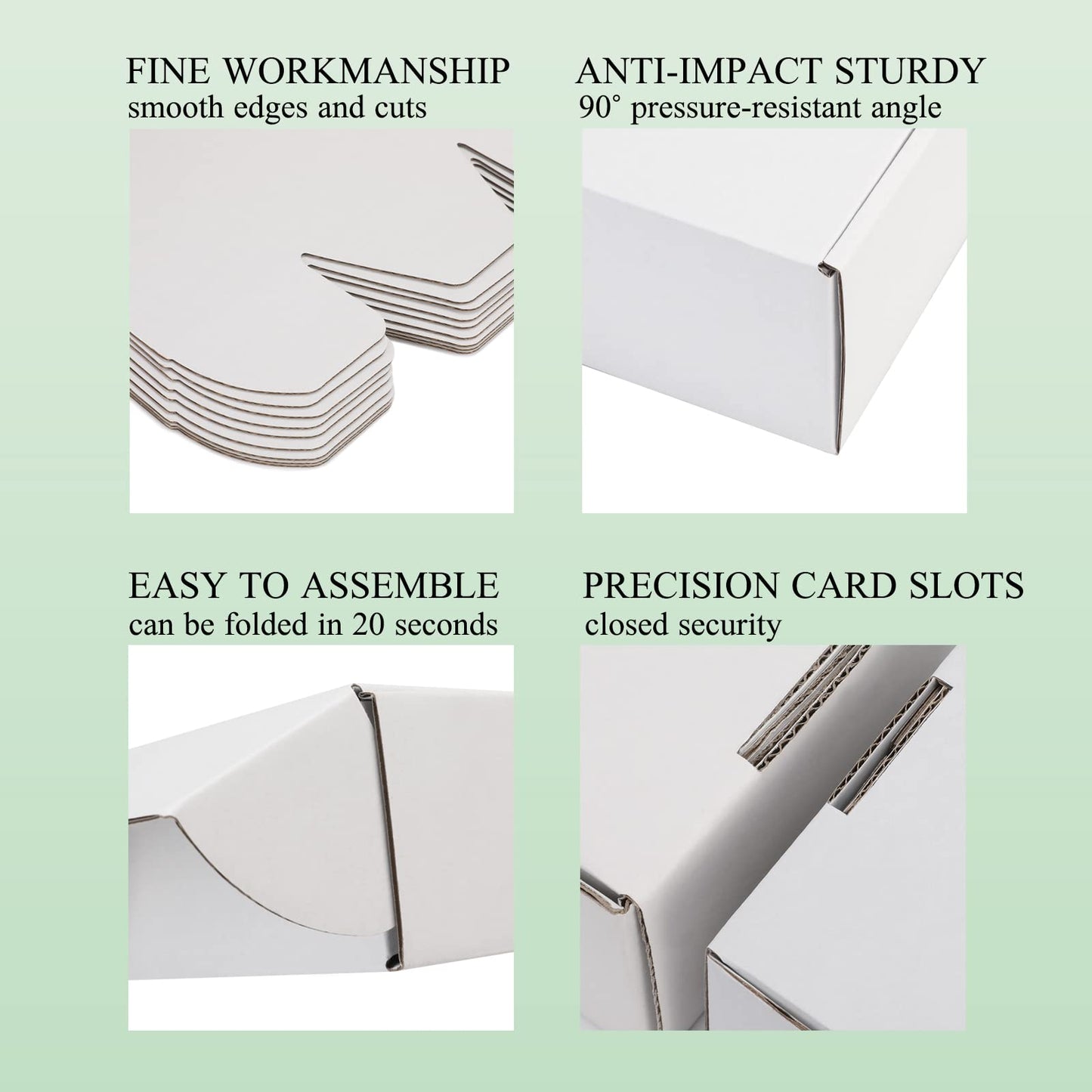 DUZCLI Small Shipping Boxes 8x6x3 Inch (25 Pack) - Sturdy White Corrugated Cardboard Boxes for Small Business, Ecommerce, Mailing & Packaging | Recyclable Gift & Storage Boxes