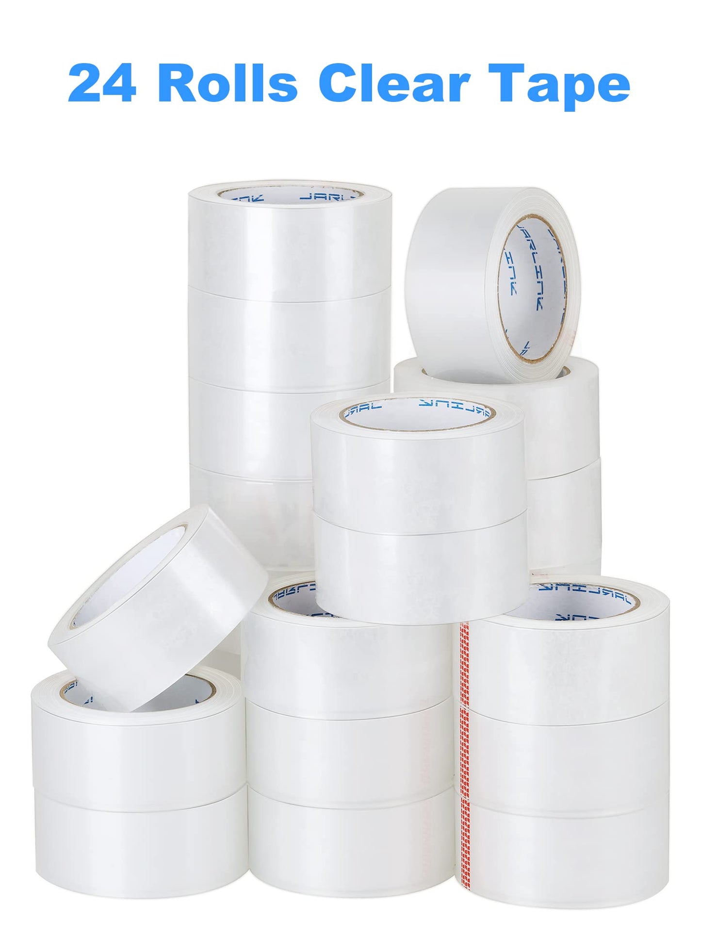 JARLINK Clear Packing Tape (24 Rolls), Heavy Duty Packaging Tape for Shipping Packaging Moving Sealing, 1.88 inches Wide, 55 Yards Per Roll, 1320 Total Yards