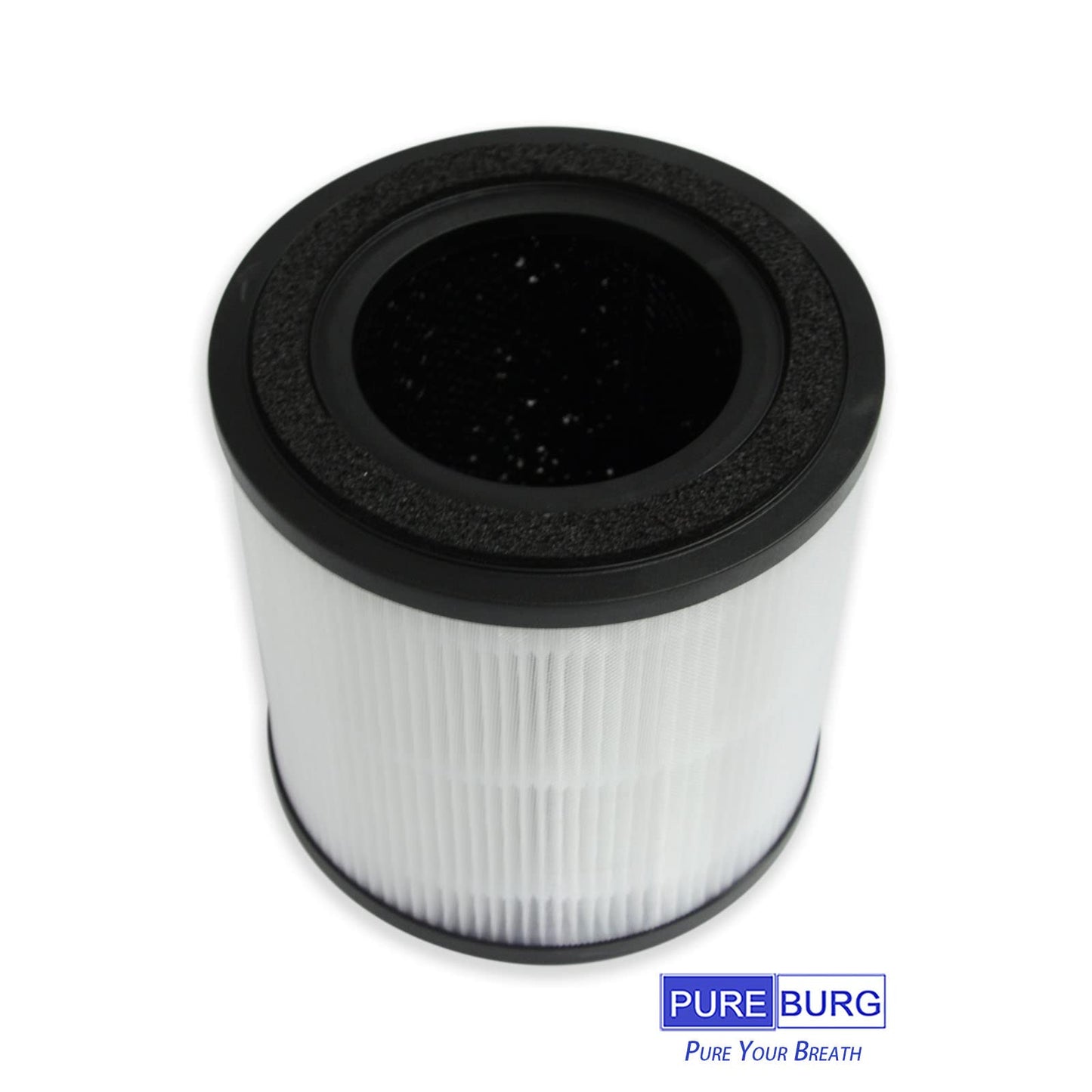 PUREBURG Replacement Filter Compatible with Bissell MYair + & MYair HUB Air Purifiers Model 2905A 3179A Parts 3389, H13 True HEPA and Activated Carbon Multi-Layer Filtration, Pack of 2