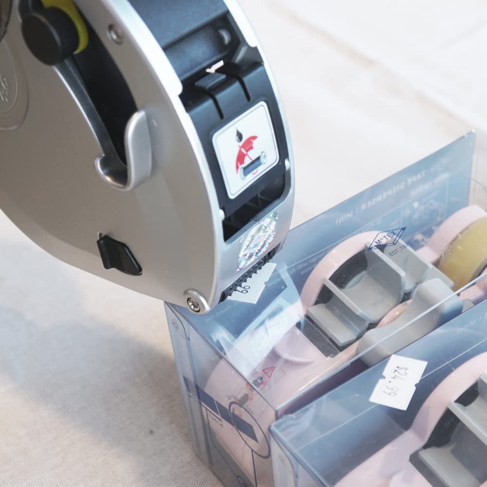 Motex 1 Line White Labels - 10,000 White Blank Price and Date Gun Labels with 1 Ink Roll, Fits MX-5500 and Perco 1 Line Price and Date Guns