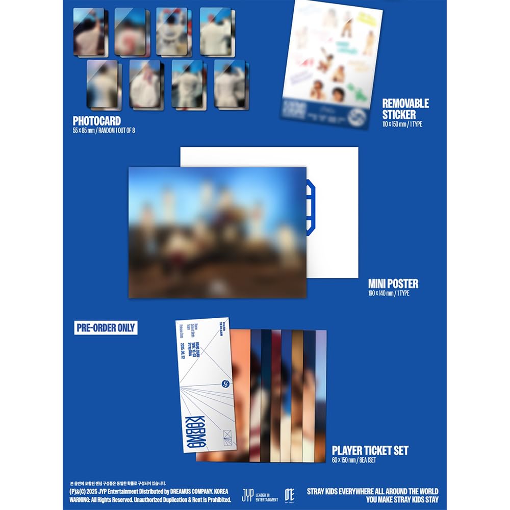 STRAY KIDS KARMA [HOORAY Ver.] 4th Album + Pre-Order Gift & 3 Extra Photocards Set