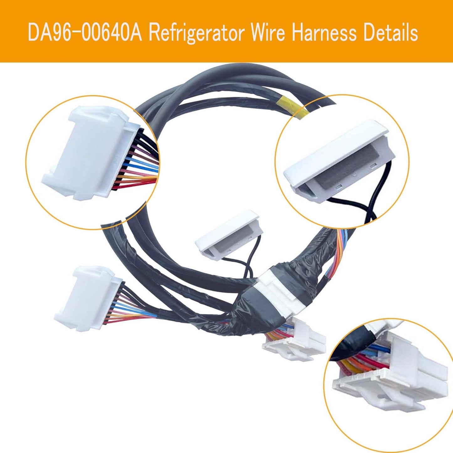 DA96-00640A Refrigerator Wire Harness Replacement for Samsung Refrigerators - Assy with/Harness-Rail, Replaces 3970367 AP5623877 PS4168713 EAP4168713