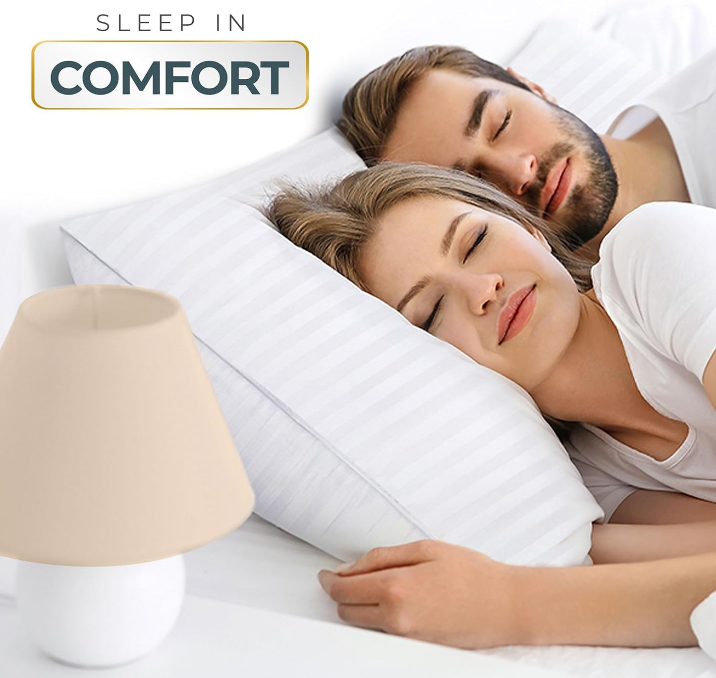 Utopia Bedding Bed Pillows Queen Size Set of 4 (White), Down Alternative Pillows for Sleeping, Cooling Hotel Quality Pillow Set for Back, Stomach or Side Sleepers