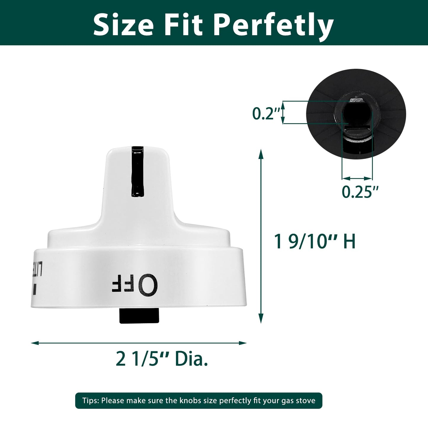 Anniparts KIP 5G92 WB03X24795 Stove Knobs Cooktop Replacement Parts for GE Cooktop Gas Range Stove Top White Plastic JGBS66DEK3WW Electric Oven Control 222D5793 Knobs 5 Pcs