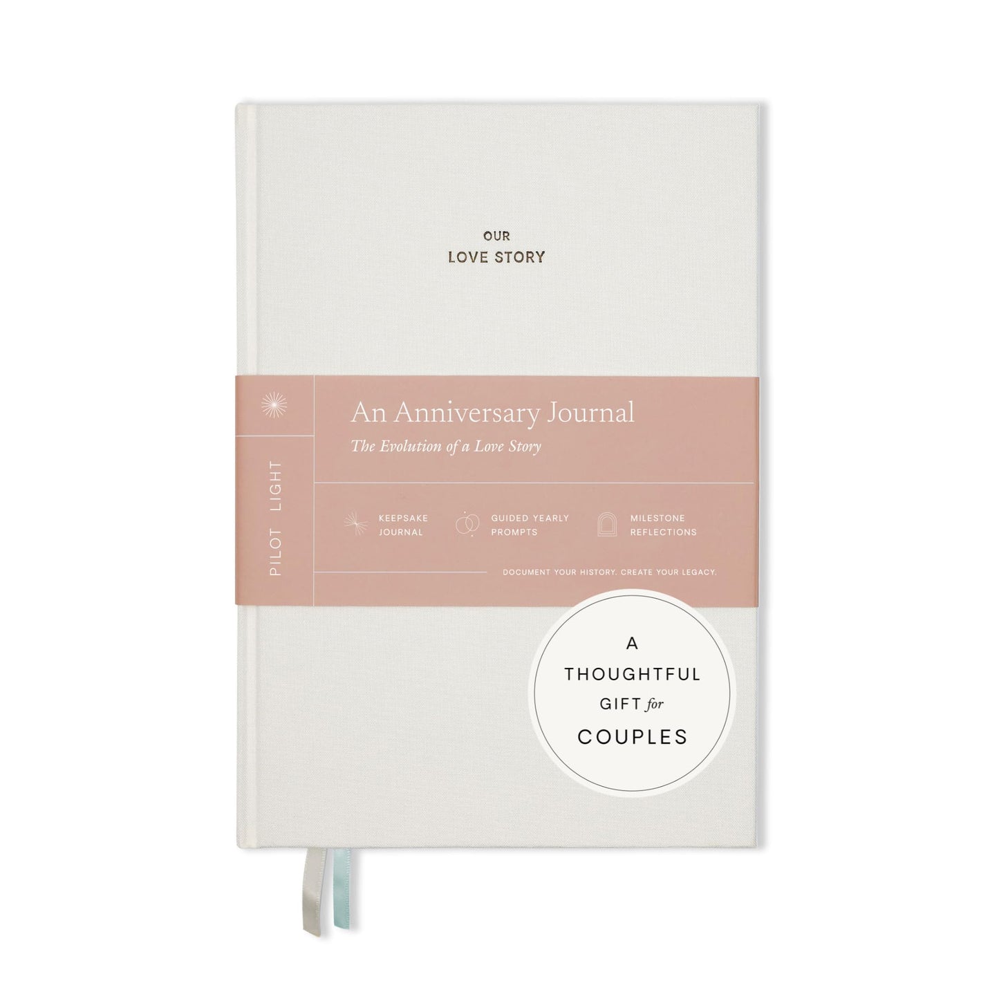 Anniversary Journal for Couples – Our Love Story Keepsake Book, Engagement & Anniversary Couples Gift for Men & Women, Wedding Memory Scrapbook, Great Gift Idea for Her
